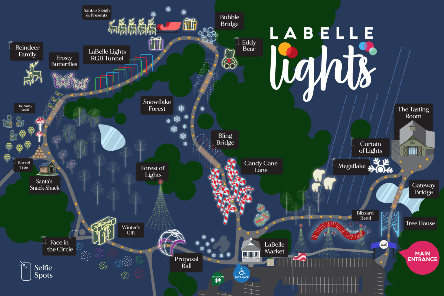 LaBelle Lights Outdoor Holiday Light Display Southern NH