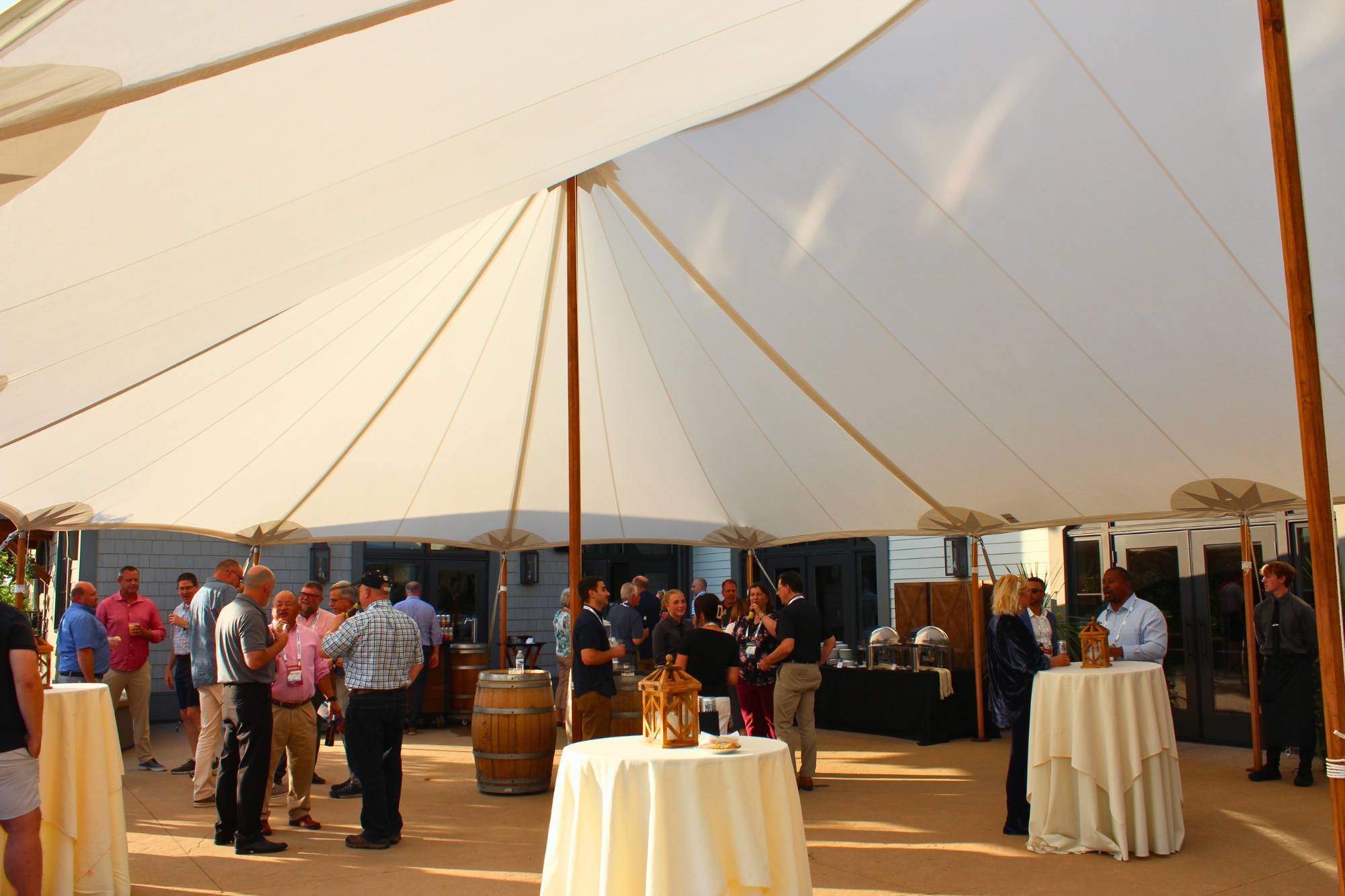 tented terrace in amherst nh corporate outing