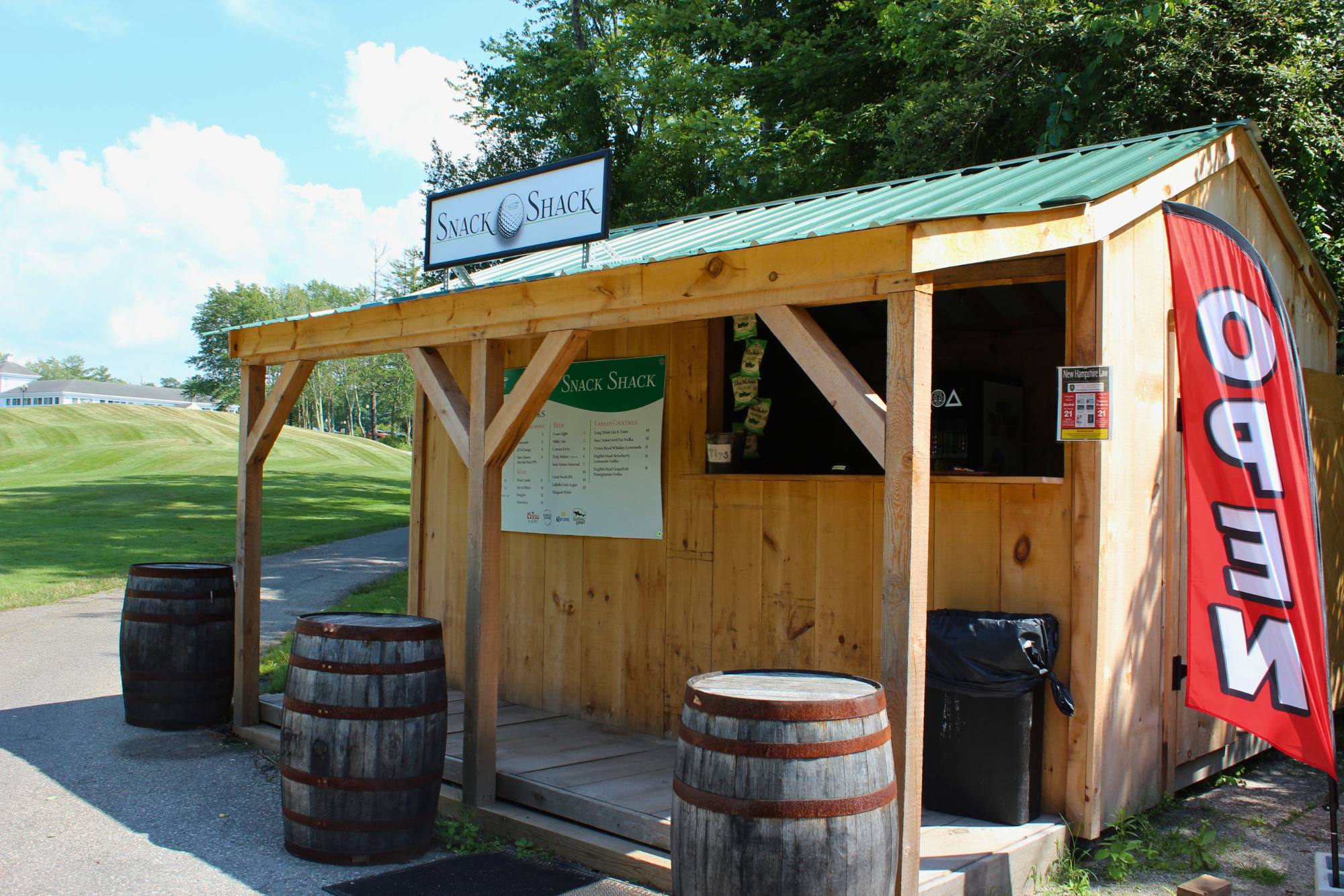 snack shack at labelle links nh golf course