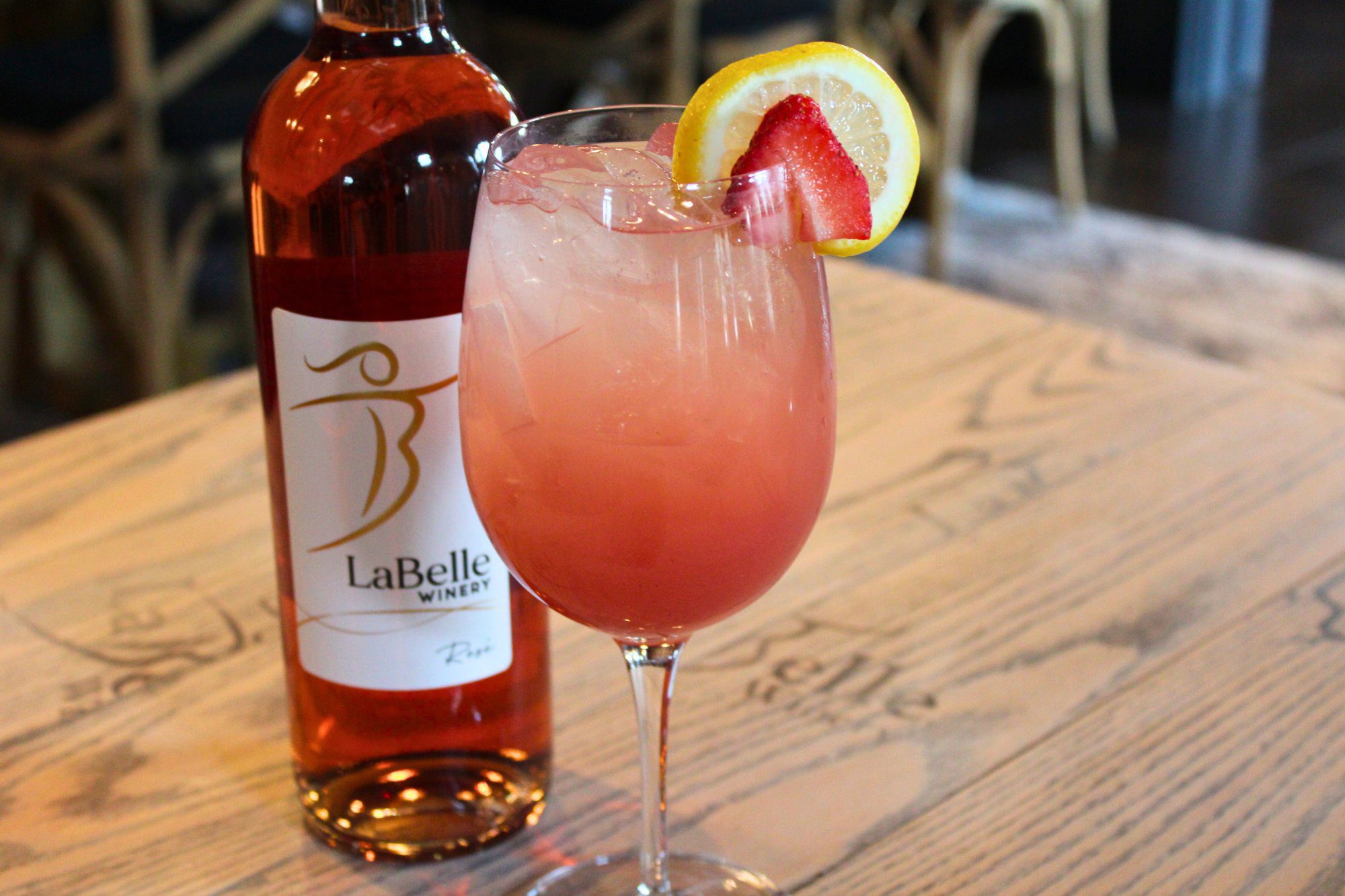 labelle rose strawberry lemonade sangria cocktail