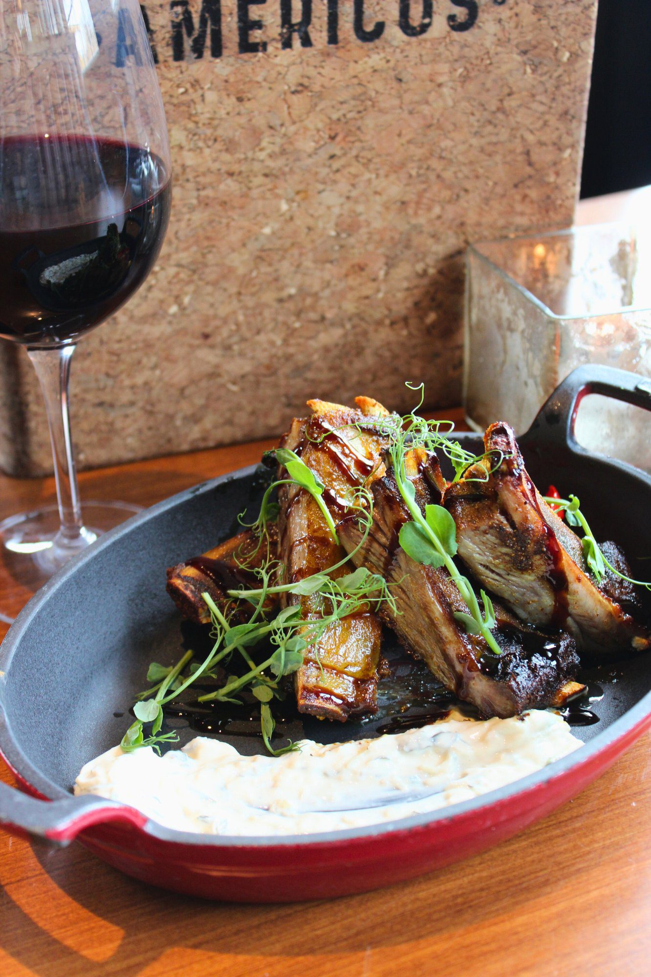 lamb ribs appetizer americus restaurant