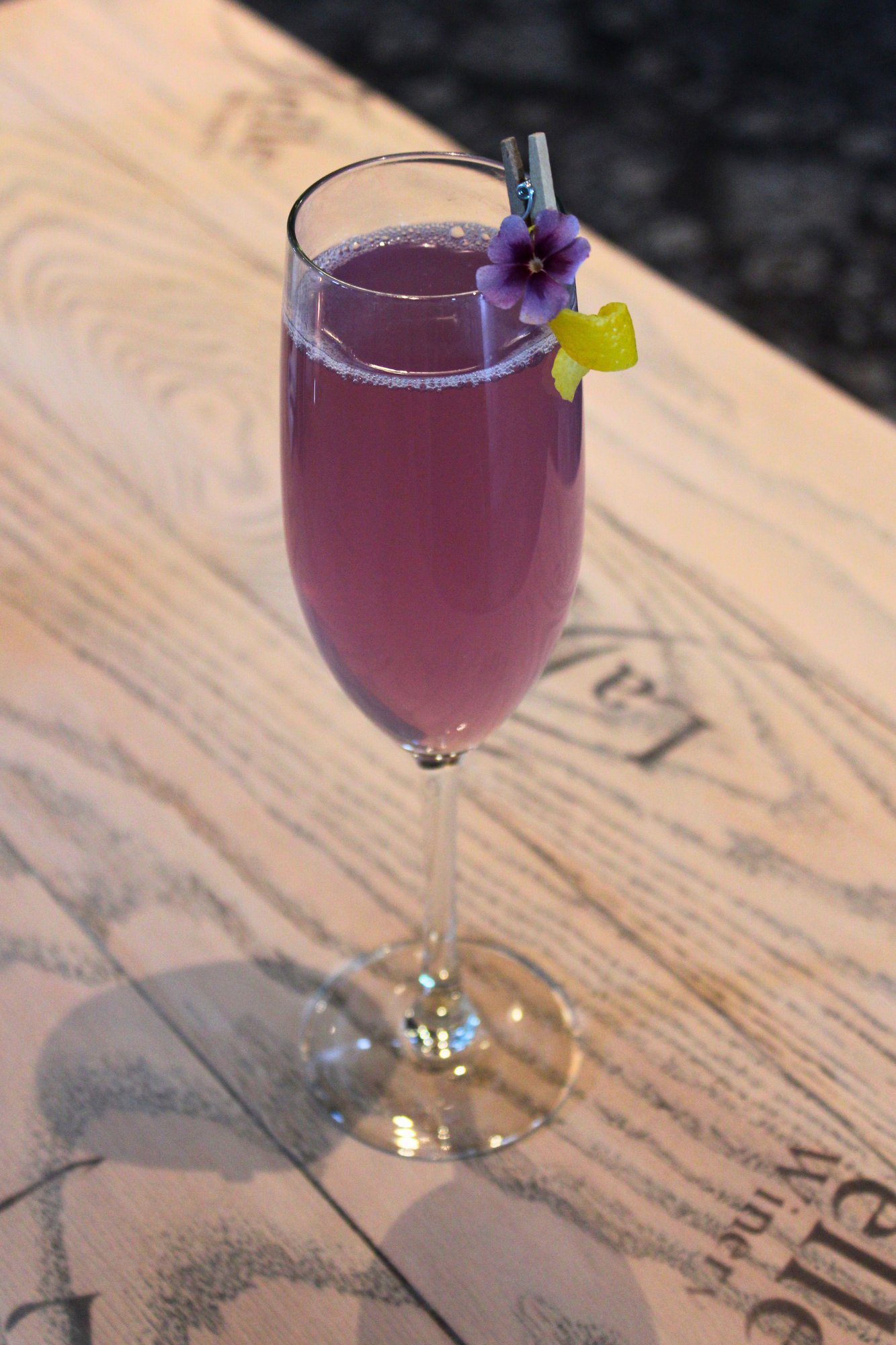 lavendar french 75 cocktail spring 2025
