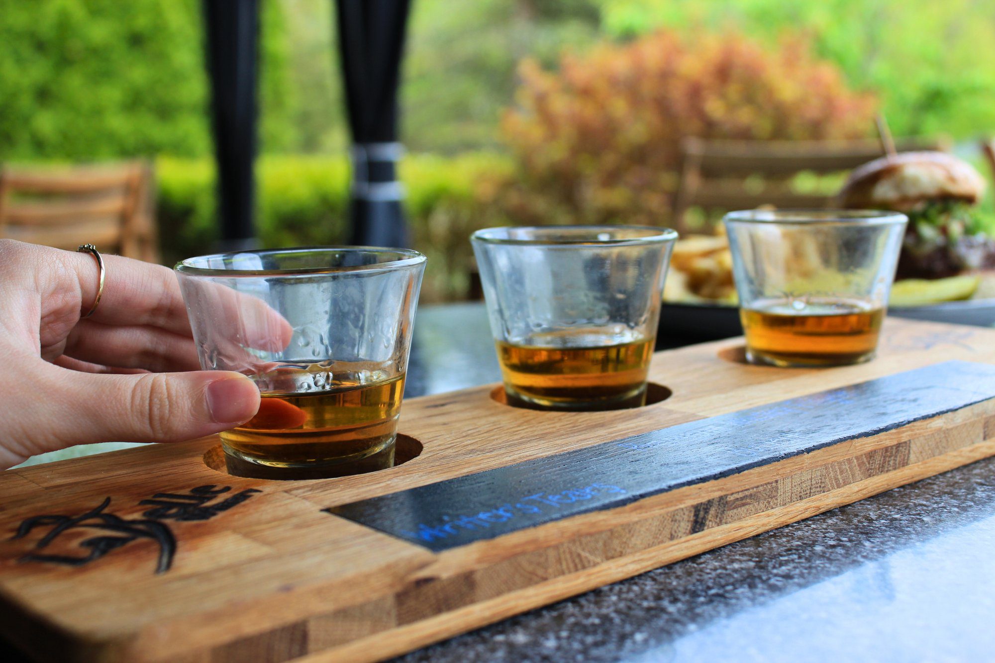 make your own bourbon flight labelle winery dining