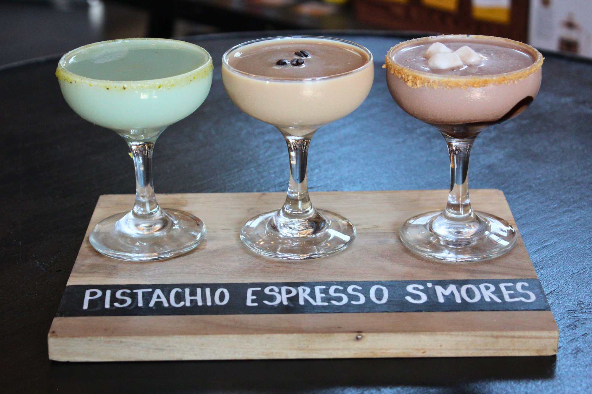 martini flight in southern nh at the bistro