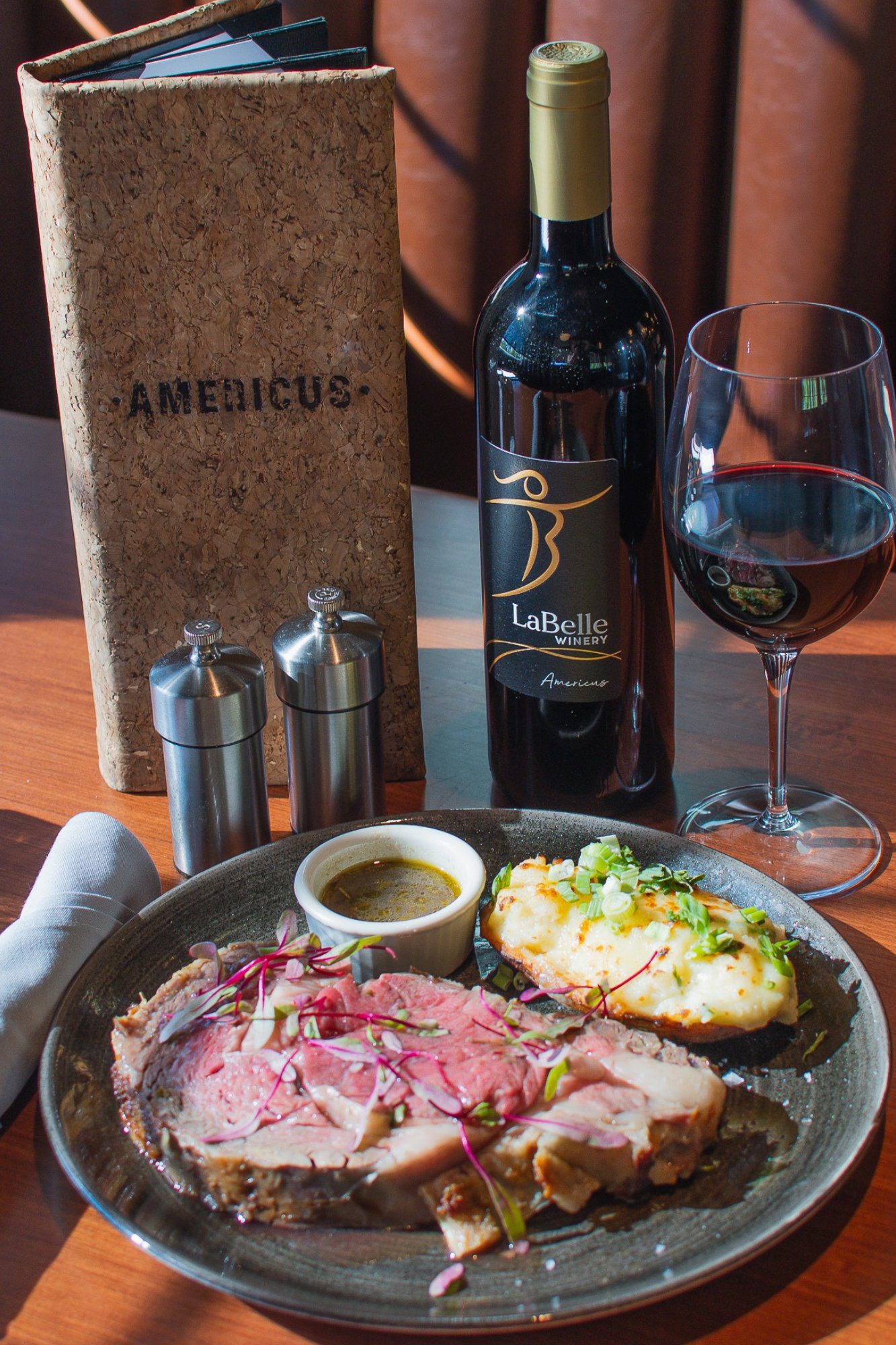 prime rib dinner special labelle winery