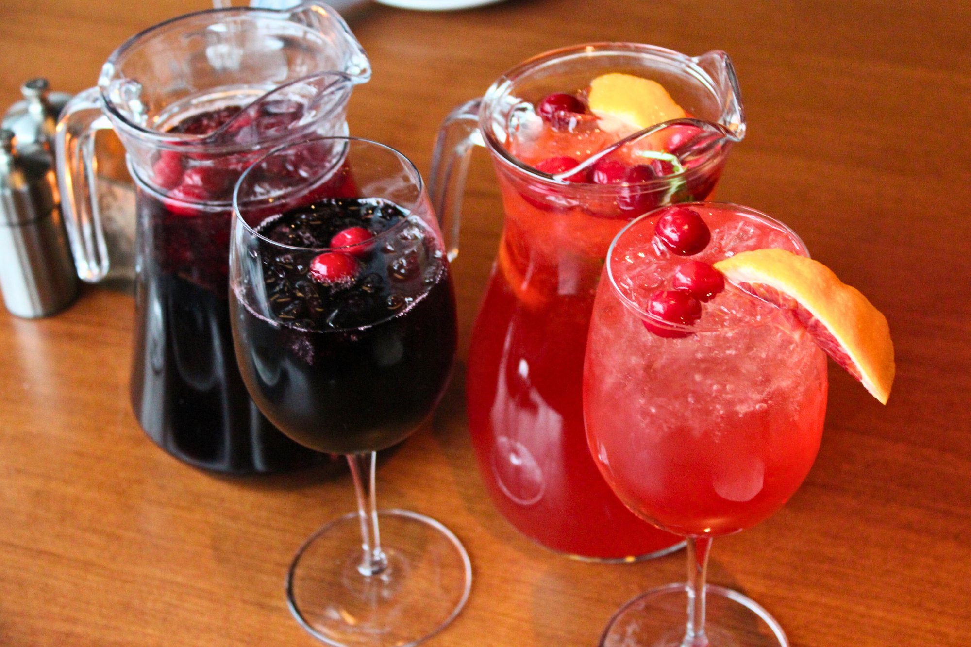 sangria drink pitchers at the bistro at labelle in nh