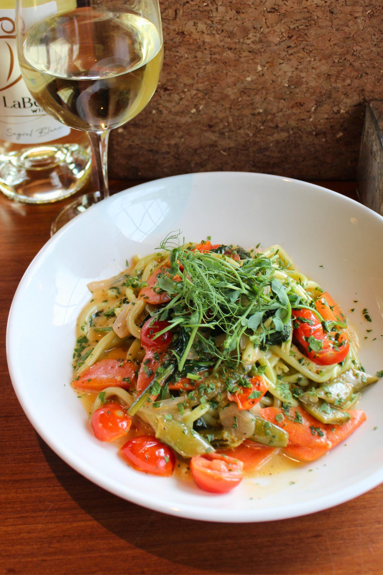 spring pasta special at americus restaurant