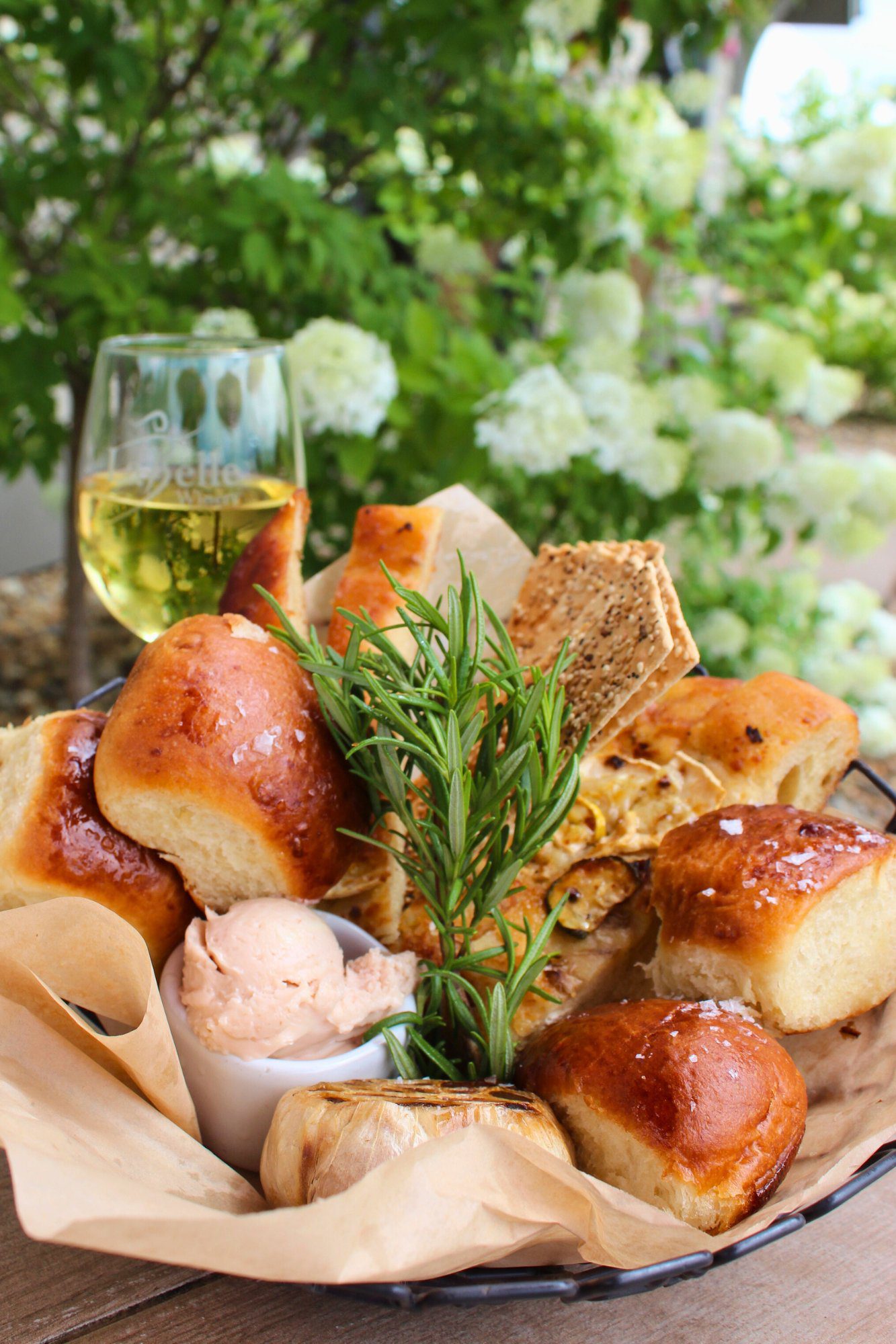 winemakers bread basket at the bistro