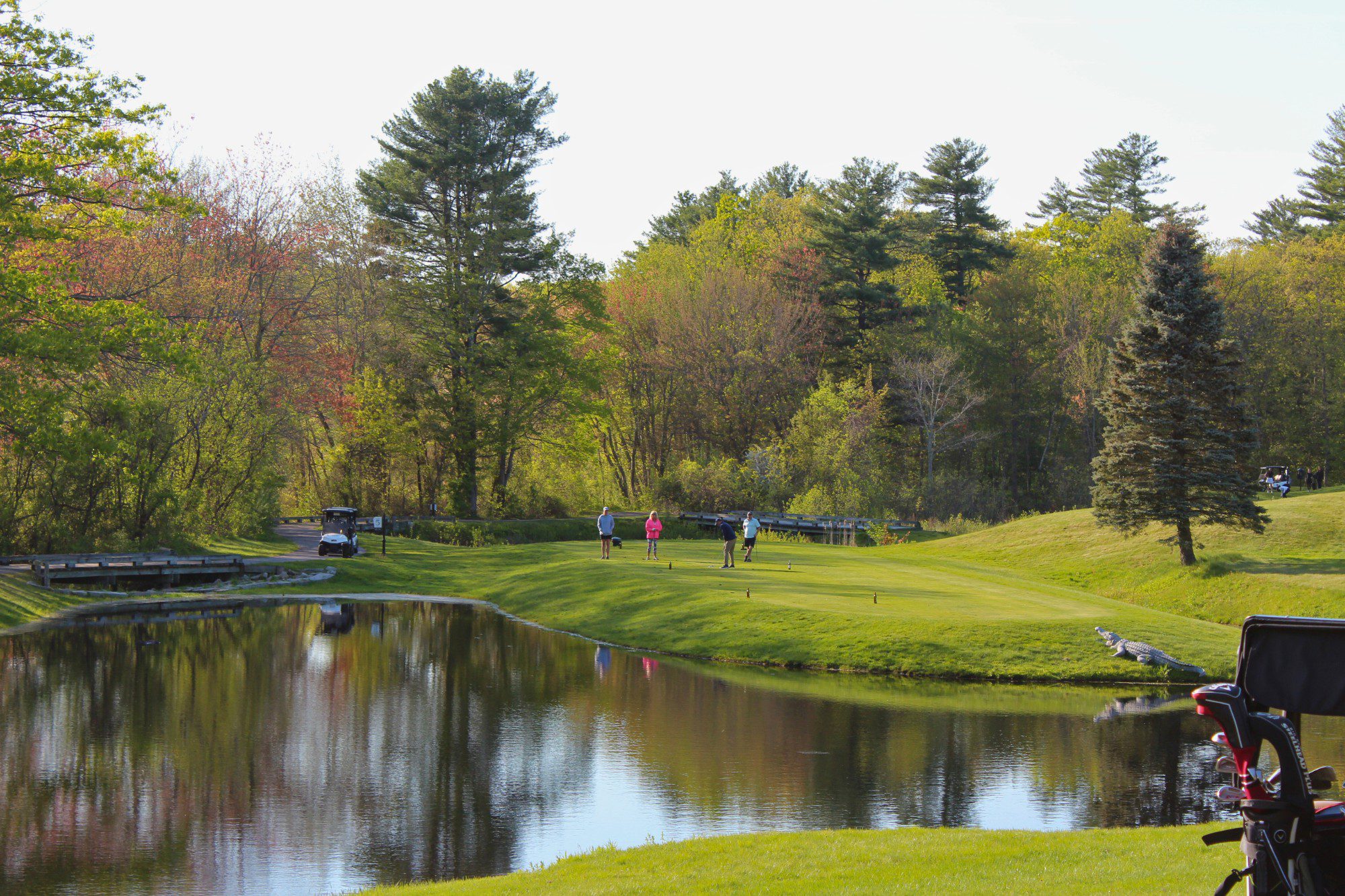 may 2025 the links at labelle winery pond area