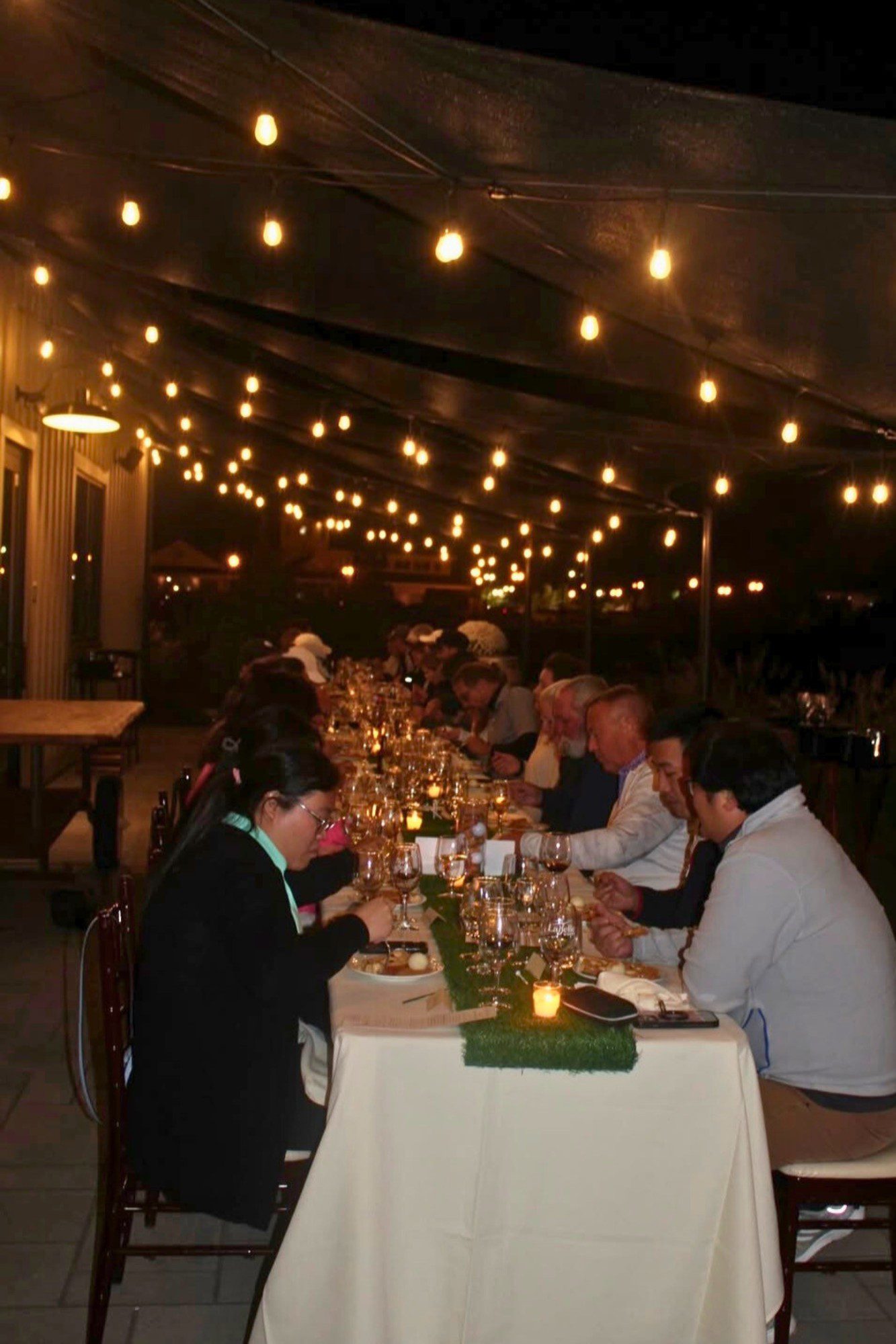 tasting room terrace at labelle winery outdoor evening event