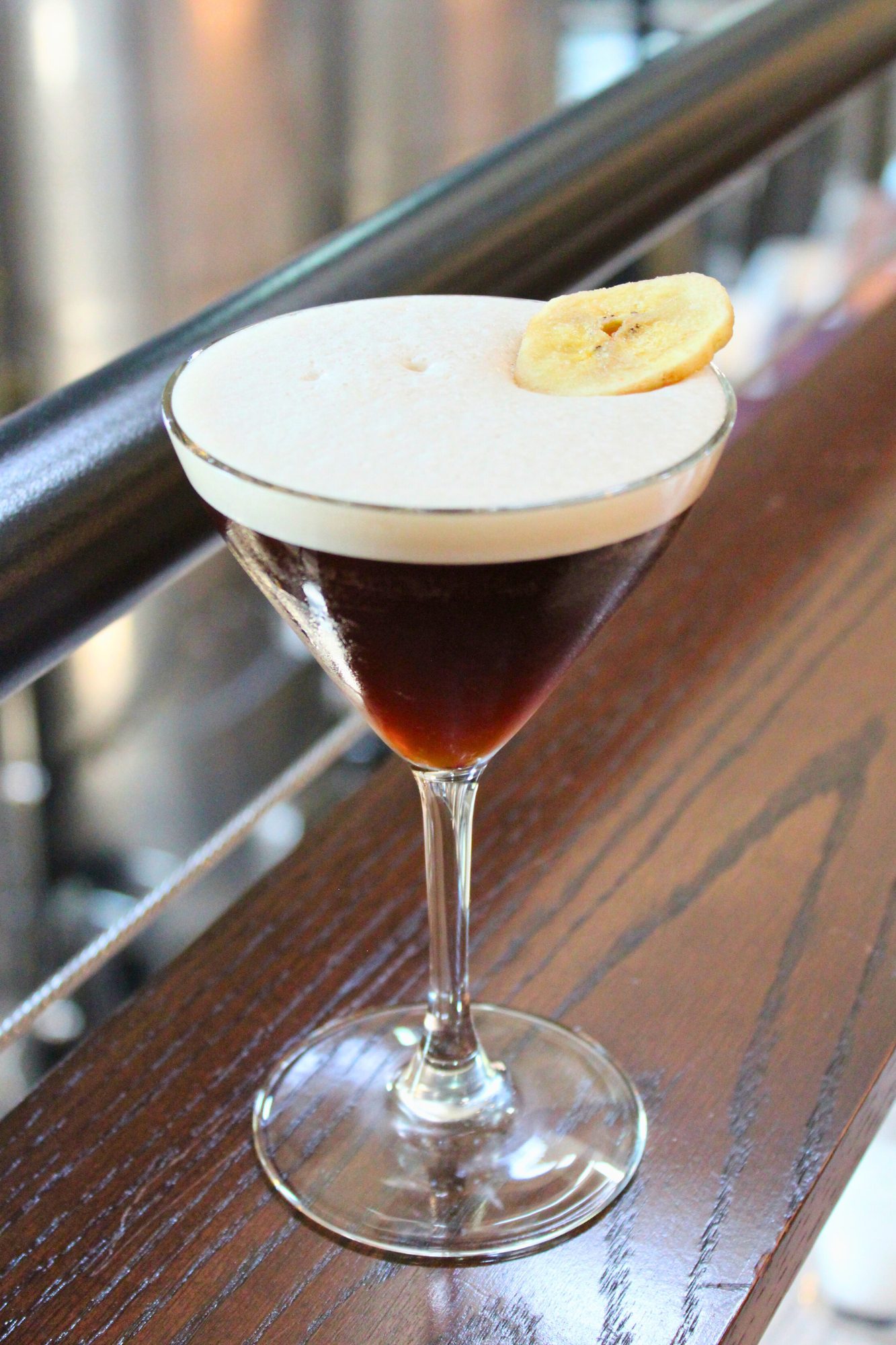 Chocolate Banana Bourbon Espresso Martini the bistro