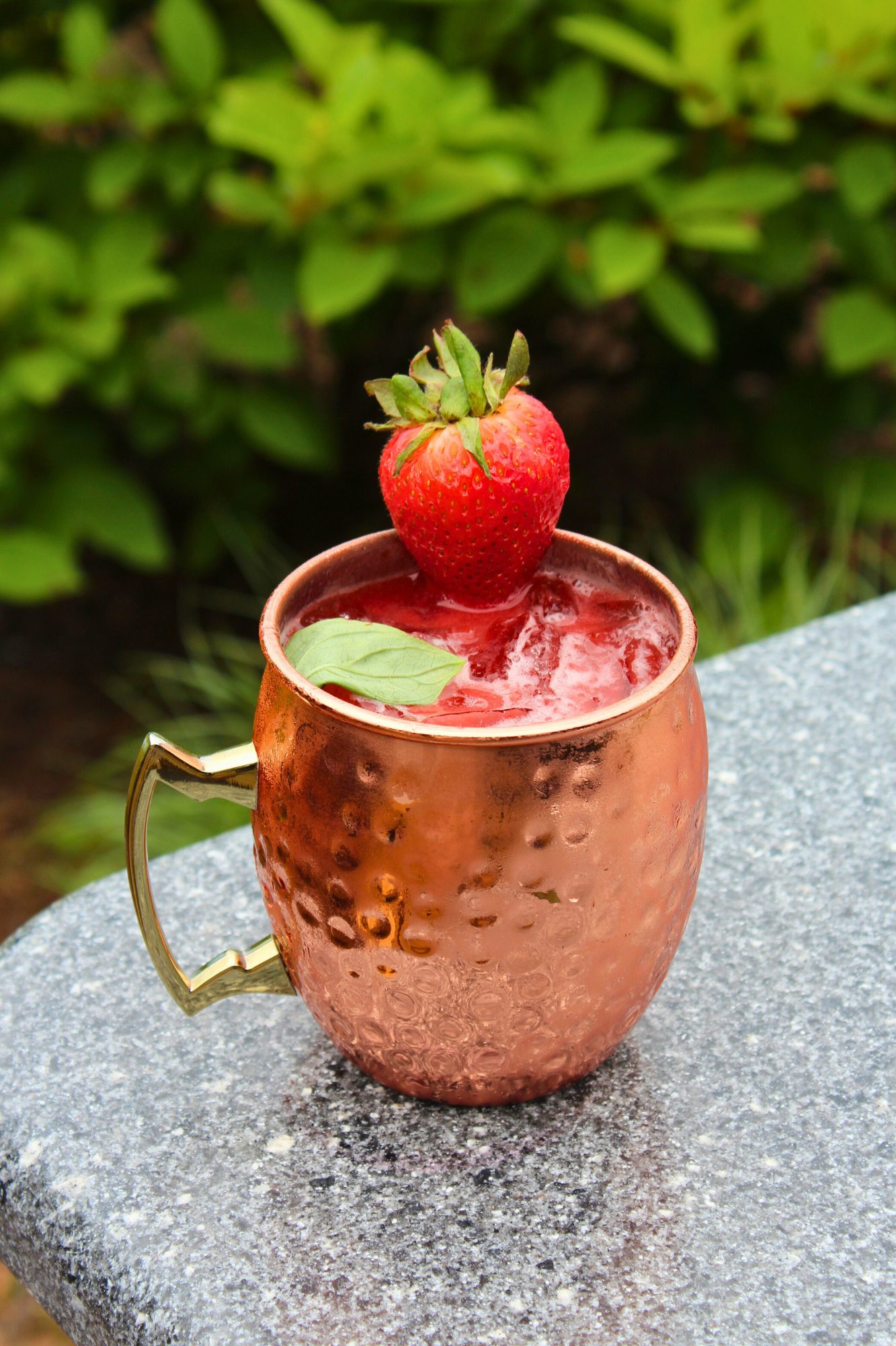 Strawberry Basil Mule americus restaurant