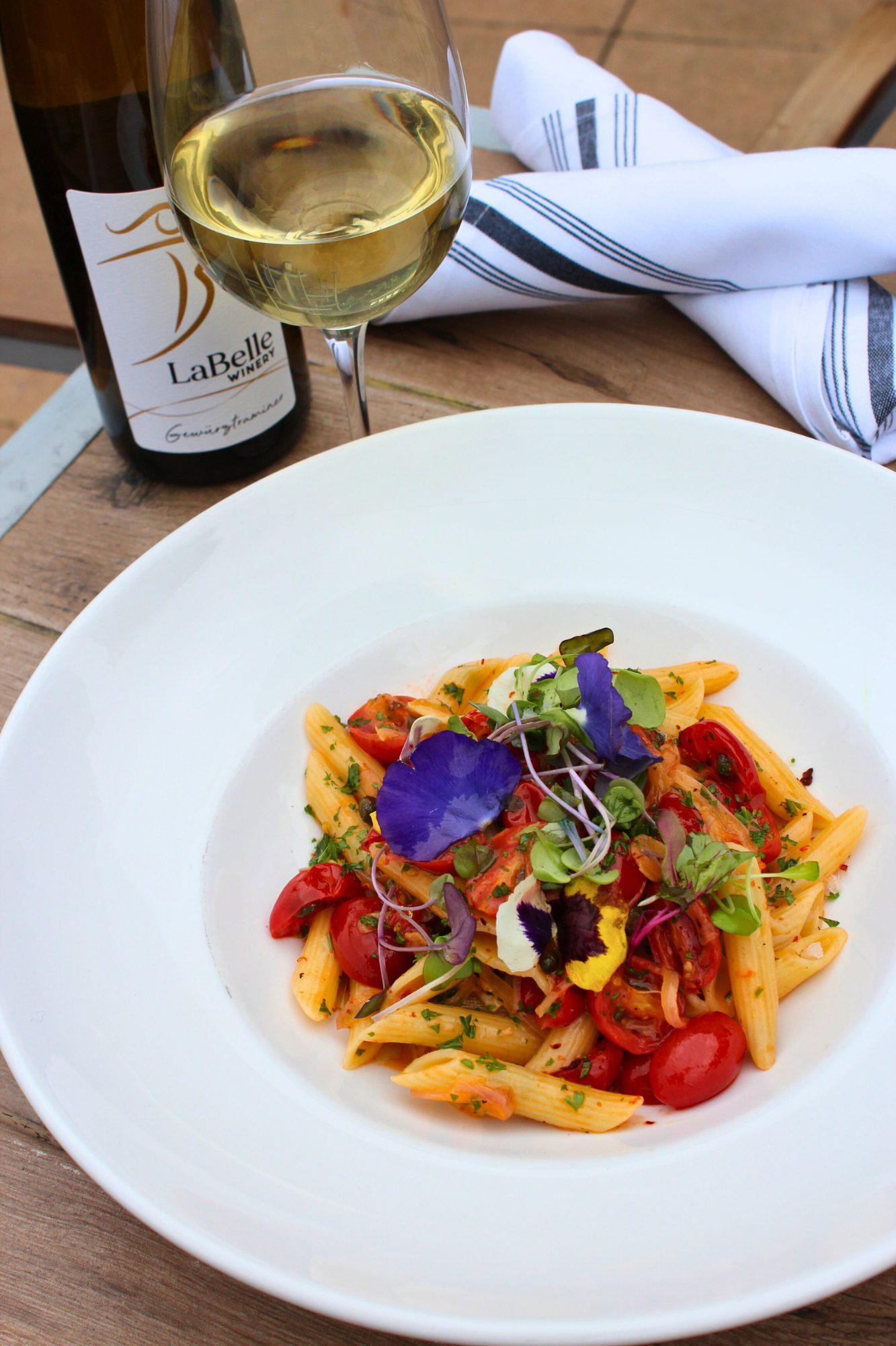 summer penne pasta the bistro at labelle