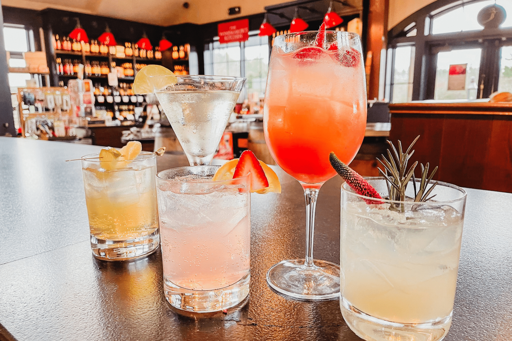 Cocktails at the bistro labelle winery