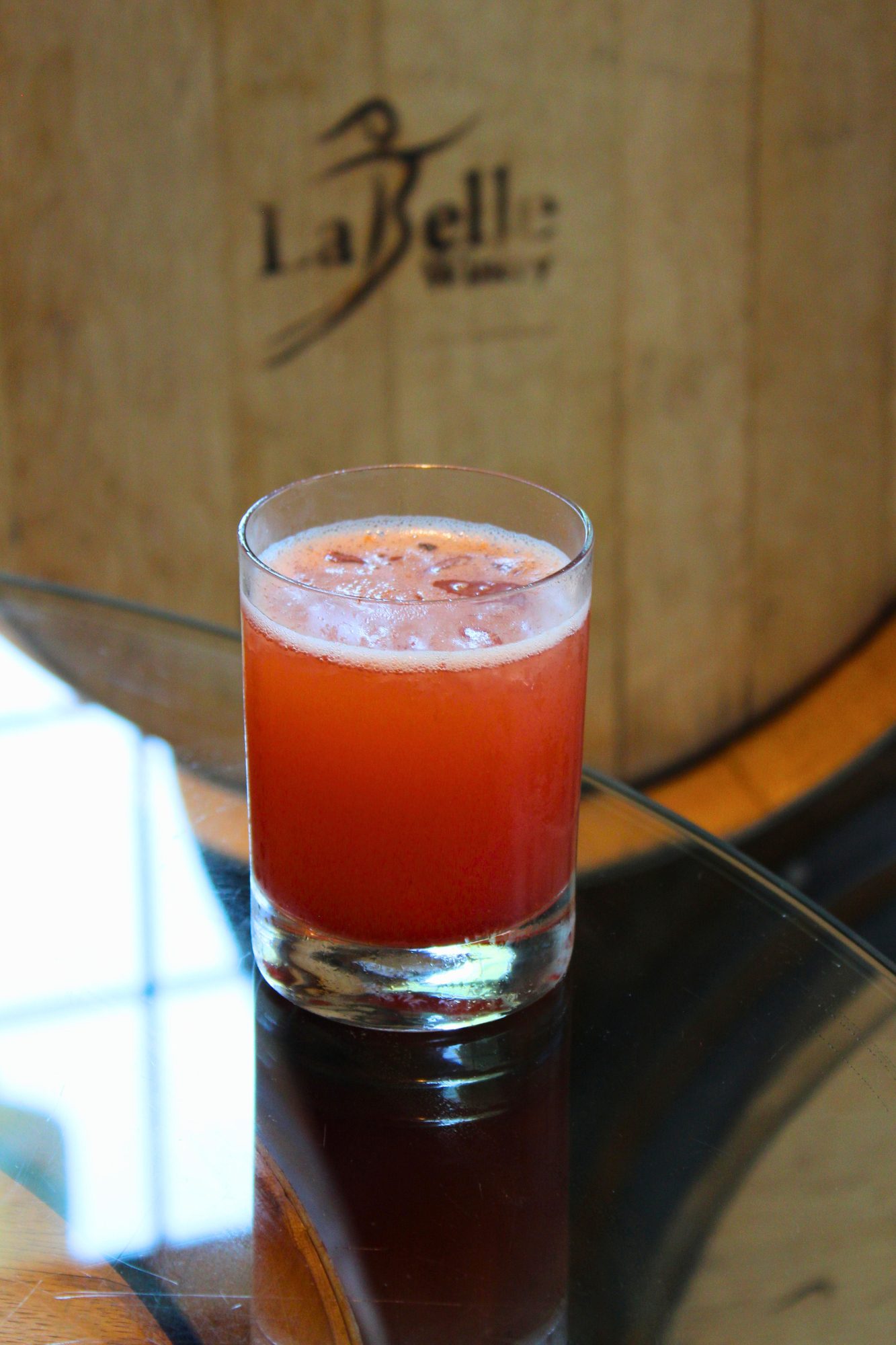 Cranberry Buzz’d at labelle winery at americus  fall menu