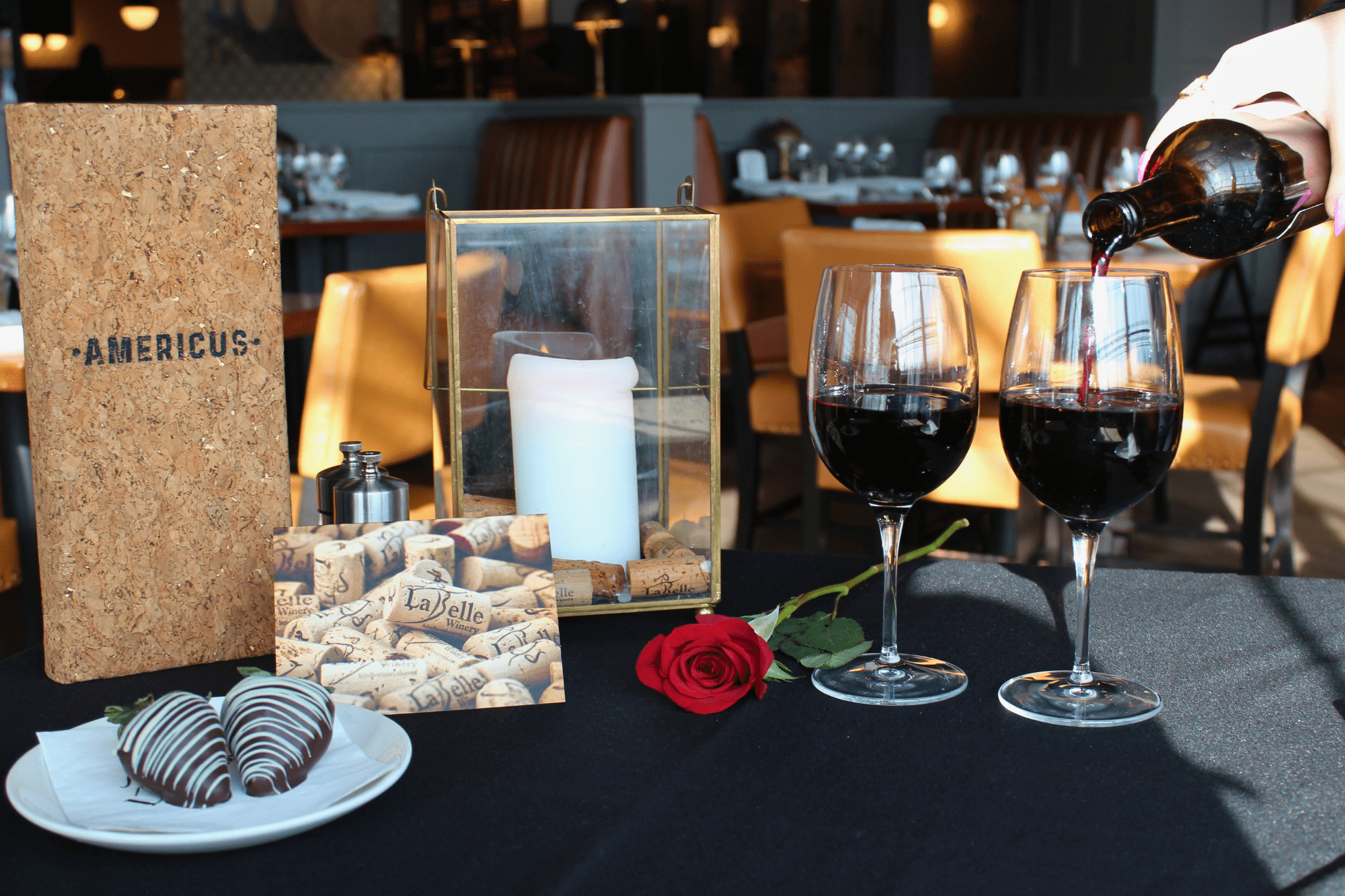 Date add on at americus restaurant labelle winery