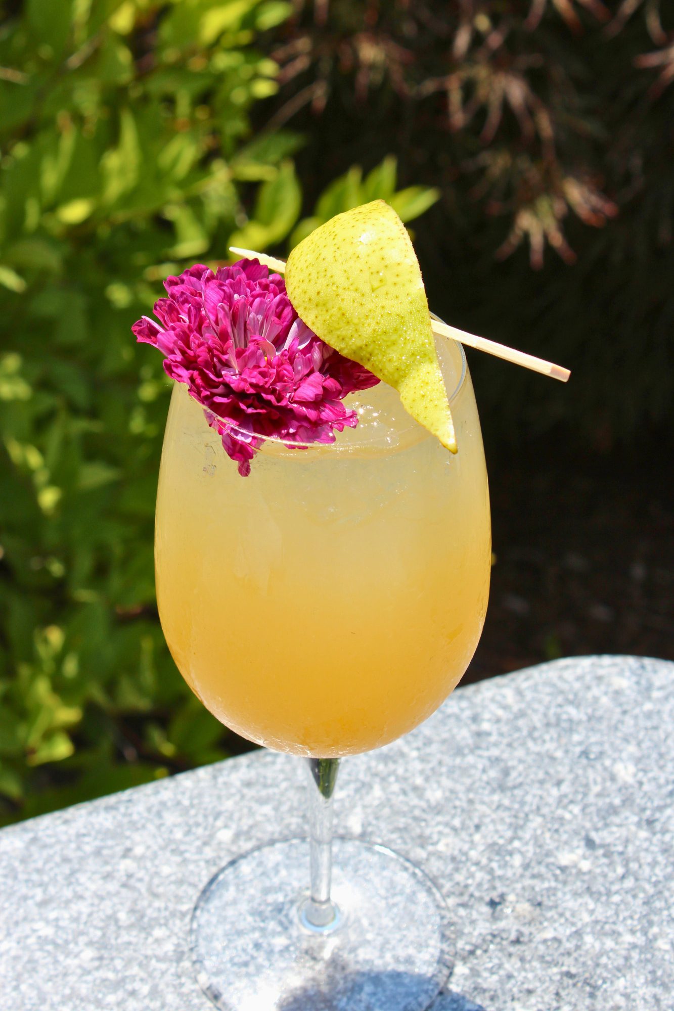 Limoncello Pear Spritz at labelle winery at americus  fall menu