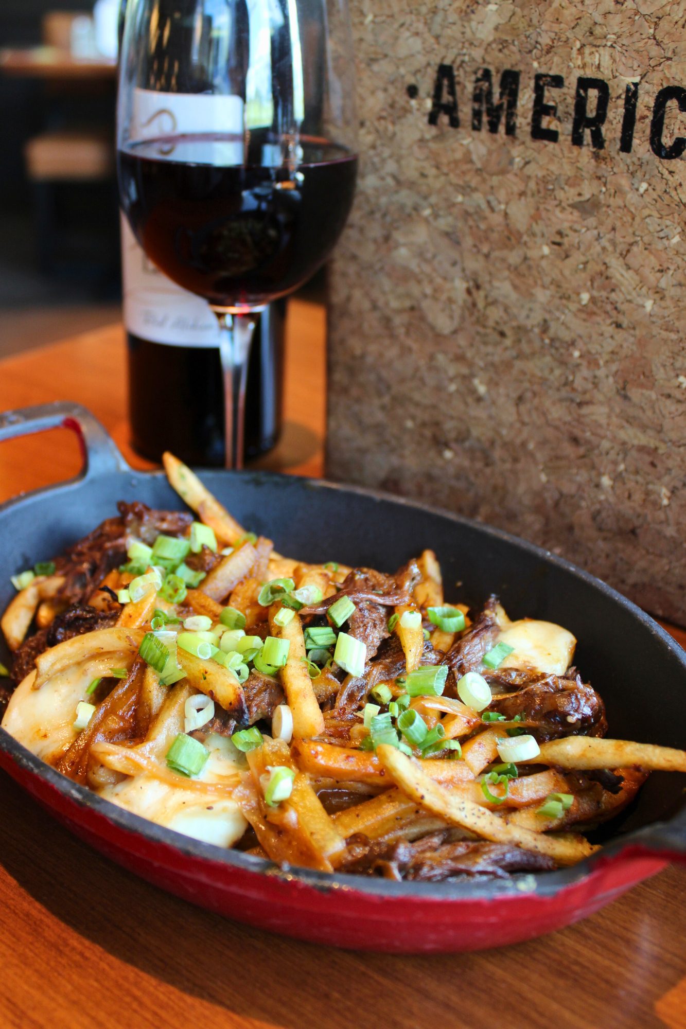 Short Rib Poutine at labelle wineery at americus  fall menu