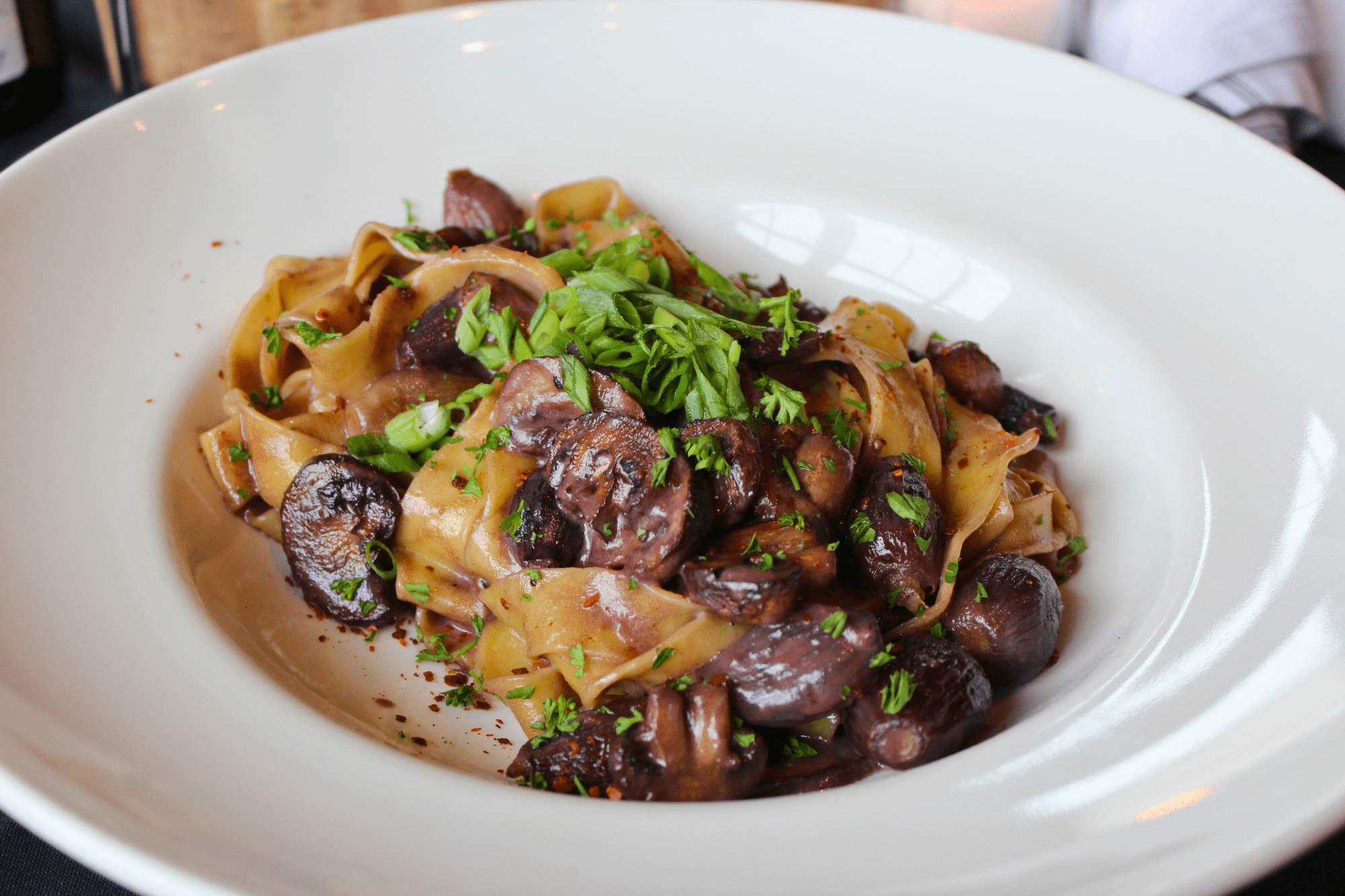 Wild Mushroom Pappardelle the bistro