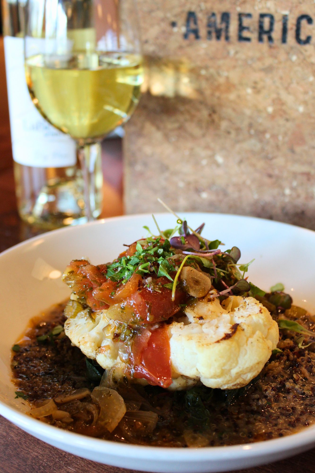 chai spiced quinoa bowl at labelle winery at americus  fall menu