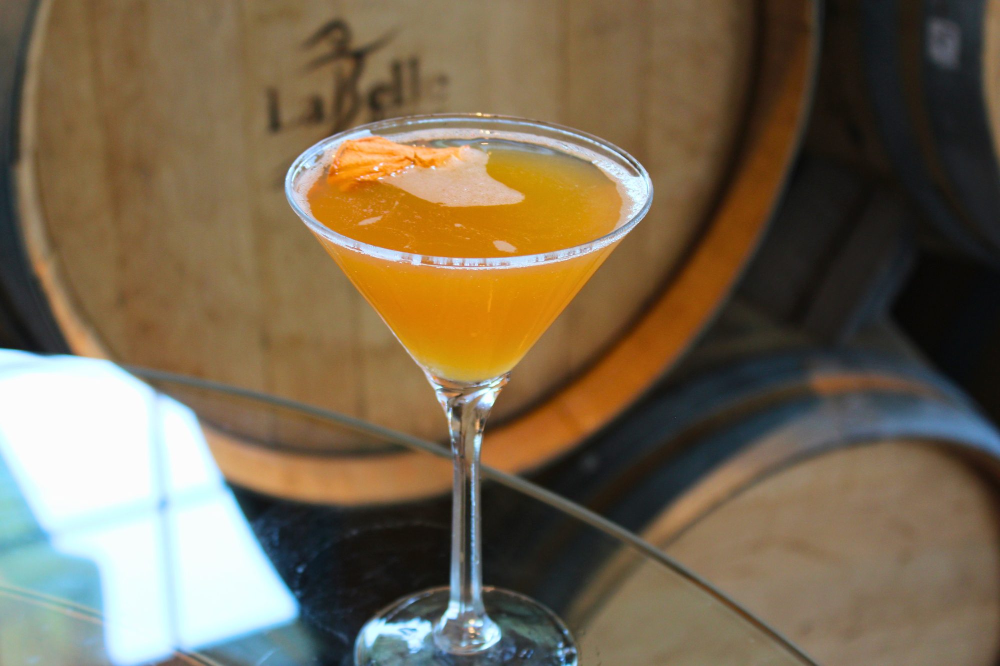 cinnamon apple martini at labelle winery at americus  fall menu