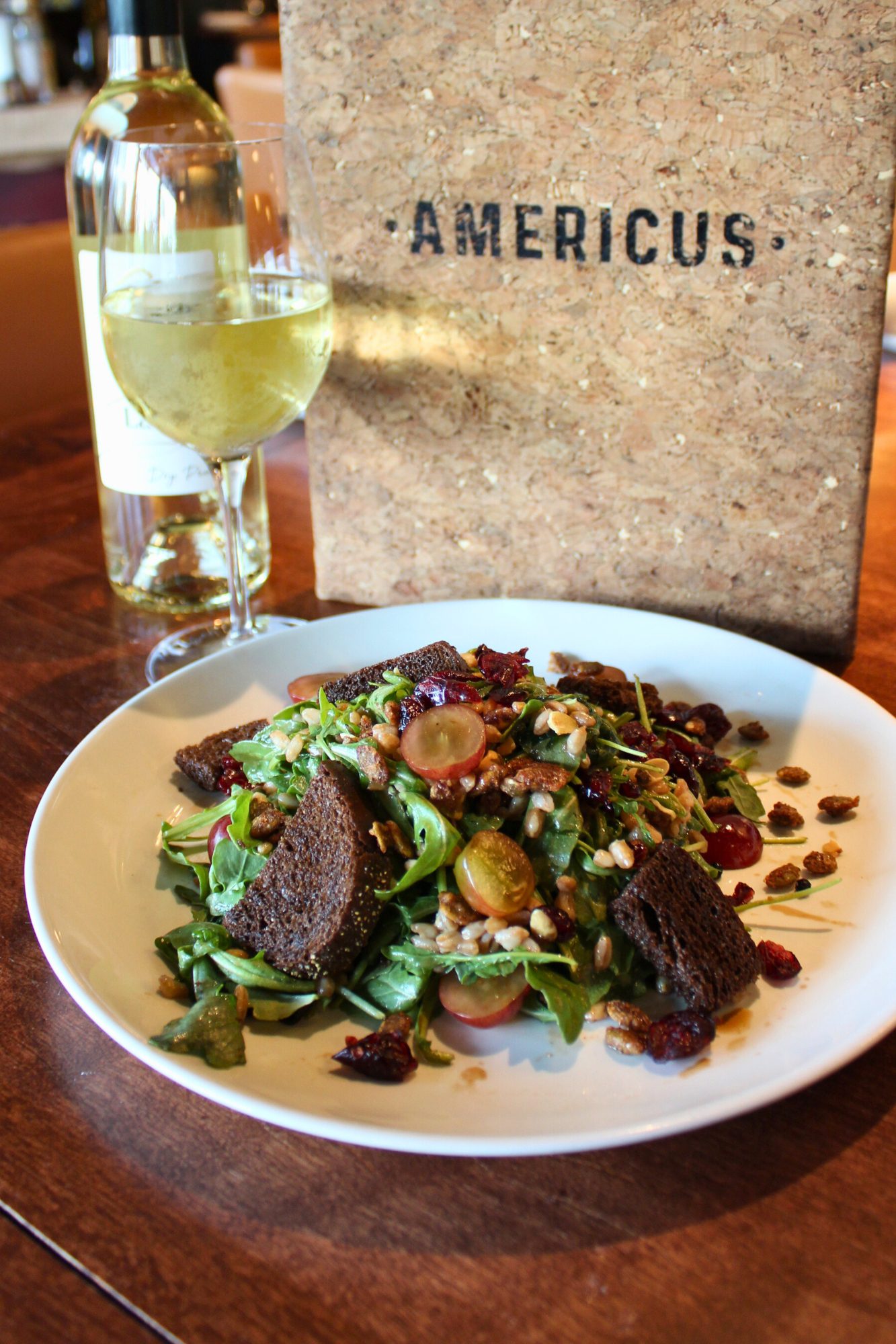 panzanelle salad at labelle winery at americus  fall menu