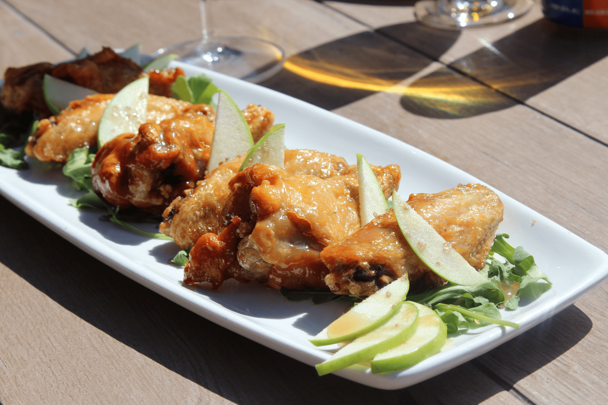 salted caramel wings at the bistro labelle winery