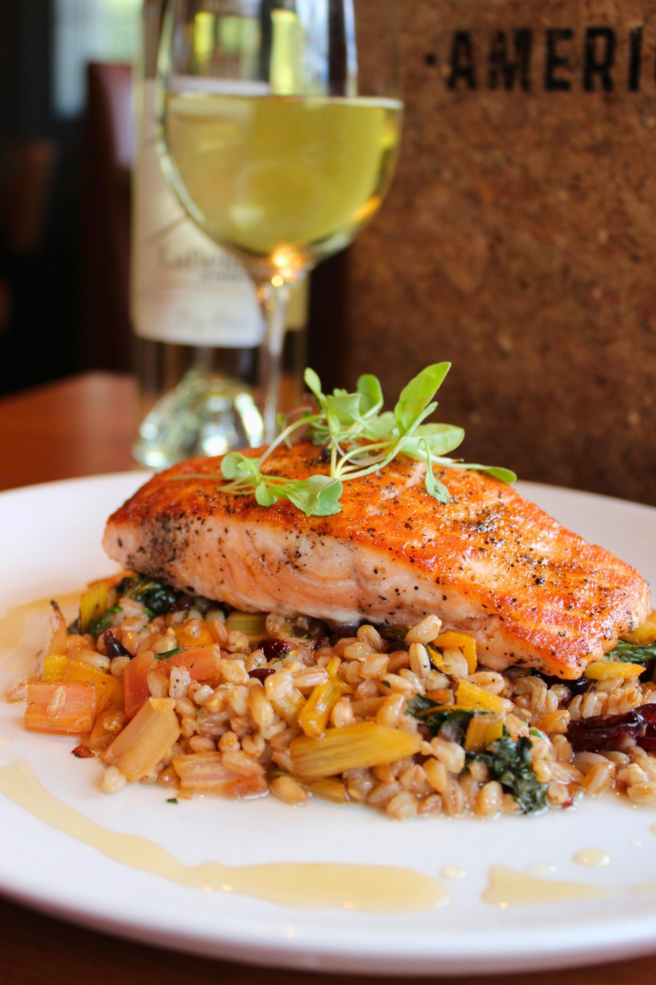 seared salmon at labelle winery at americus  fall menu (2)
