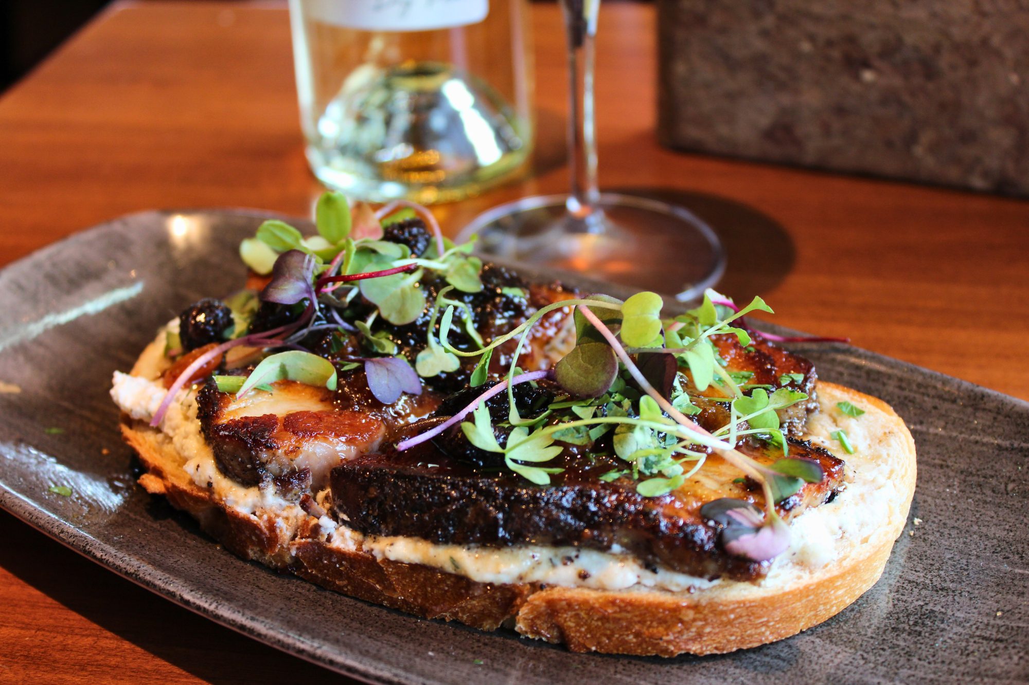 sourdough harvest toast at labelle winery at americus  fall menu