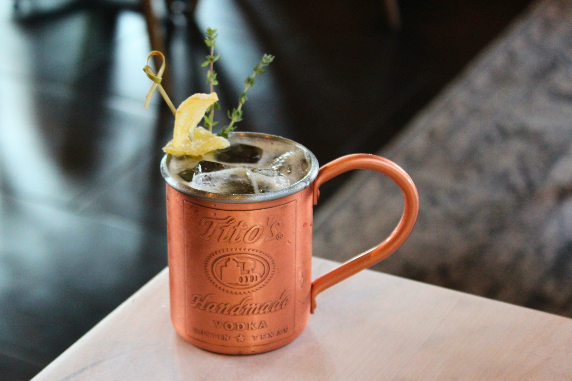 spiced fig moscow mule at labelle winery at the bistro  fall menu
