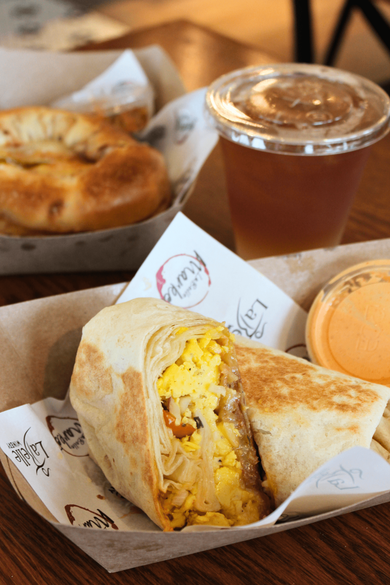 breakfast burrito at labelle market