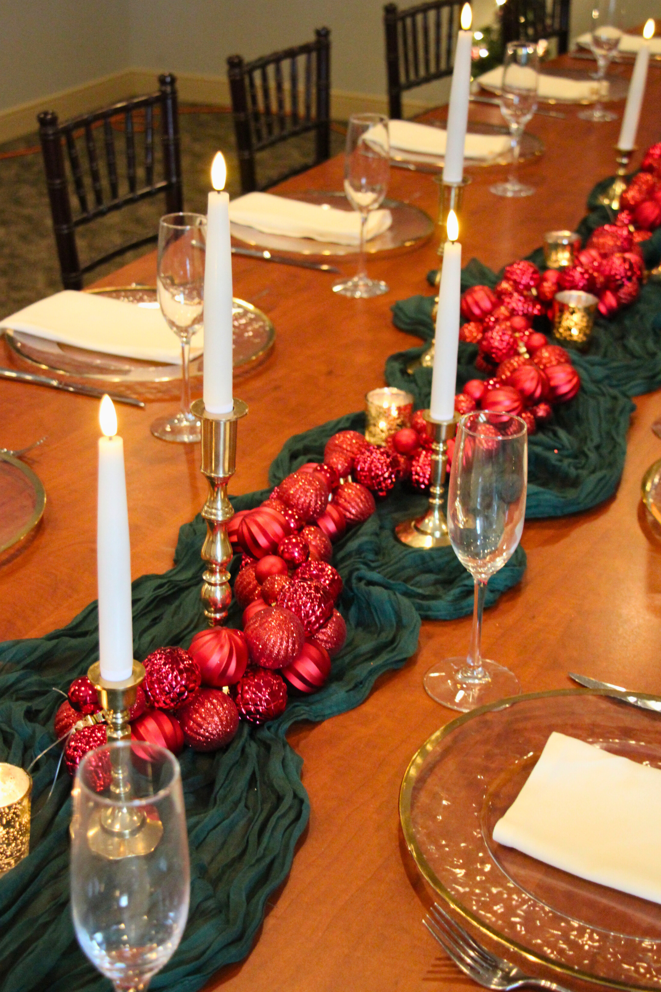 table set up for holiday party labelle winery boardroom (3)
