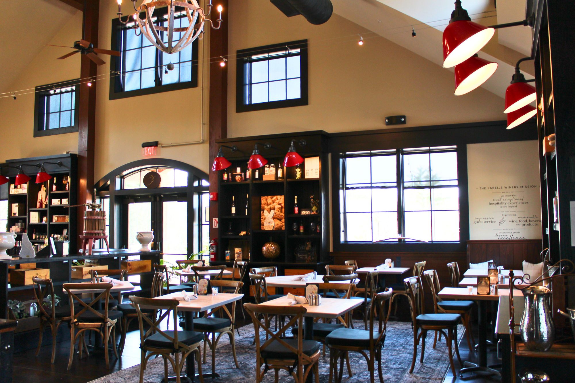 the bistro at labelle winery easter sunday dining 2026 main room