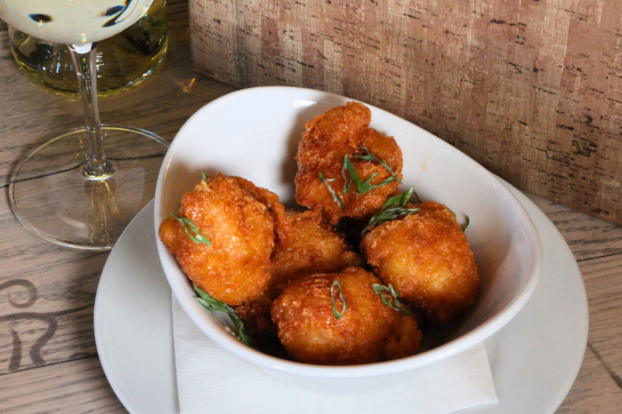 Cheddar Beignet the bistro labelle winery