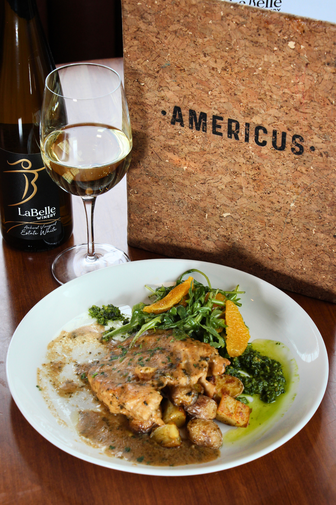 Chicken Cutlet americus restaurant labelle winery