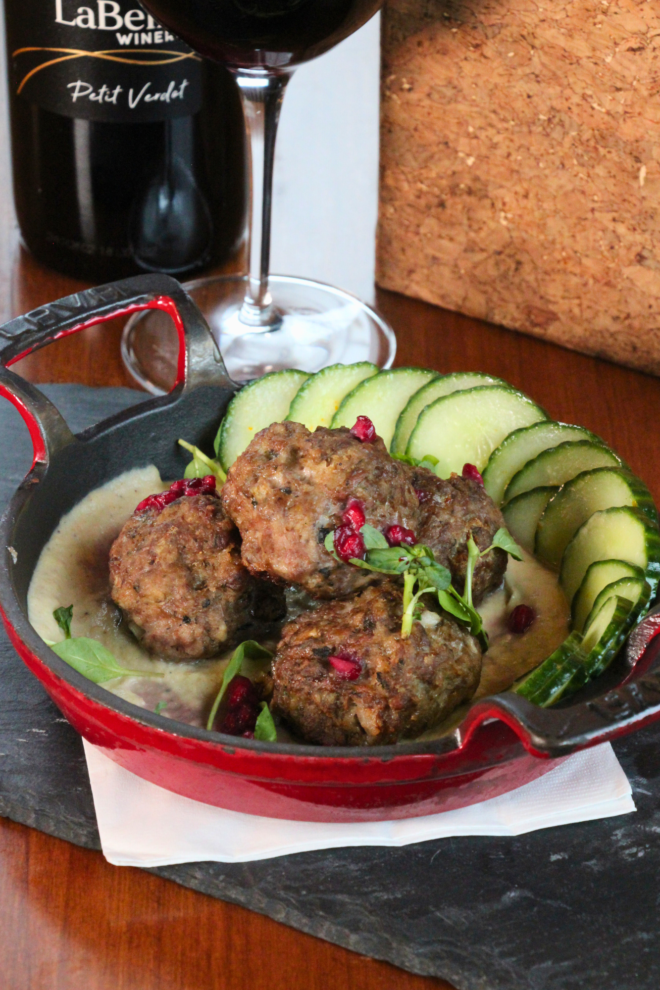 Lamb Meatballs americus restaurant labelle winery