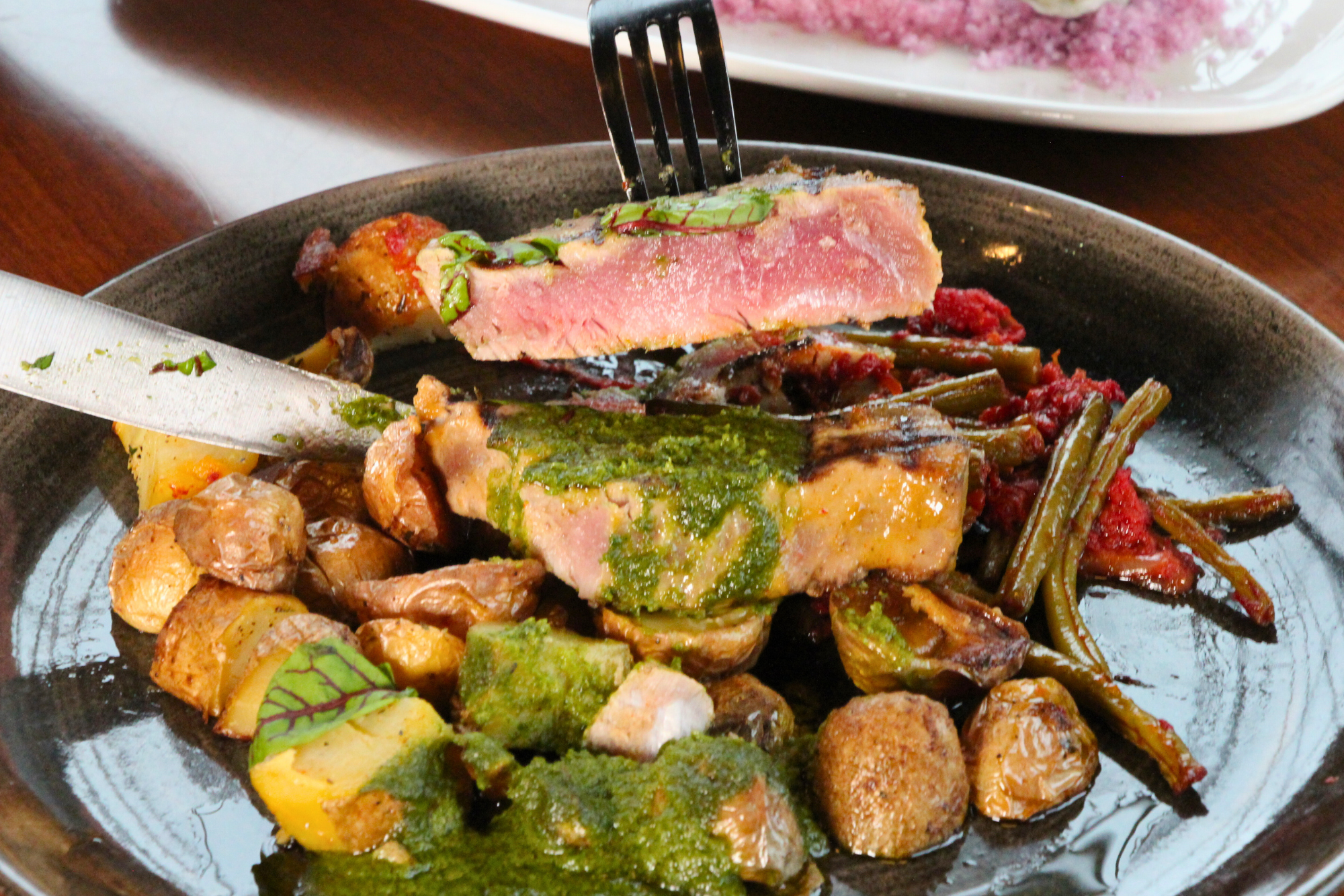 Marinated Tuna Steak americus restaurant labelle winery