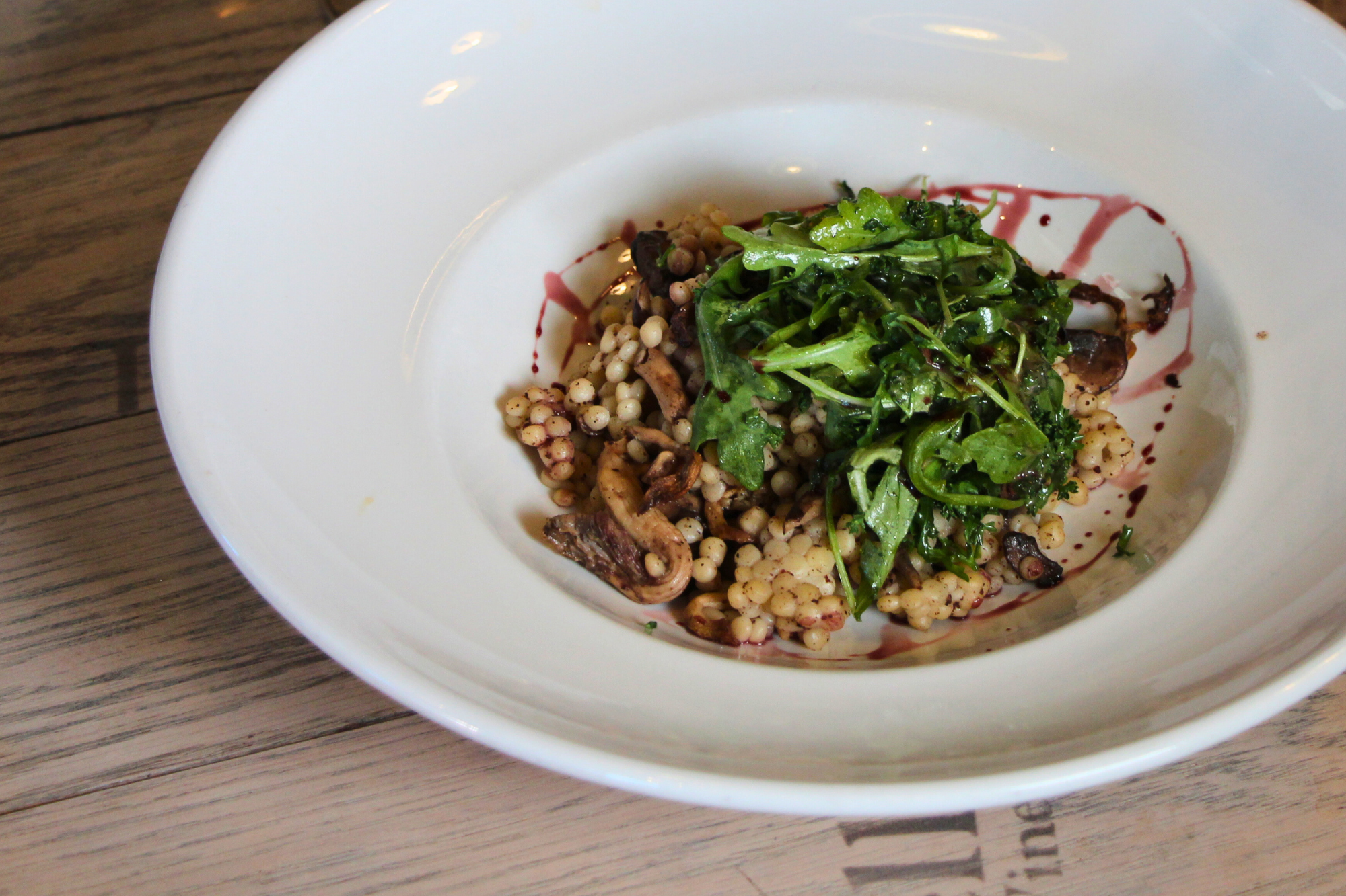 Mushroom Couscous the bistro labelle winery