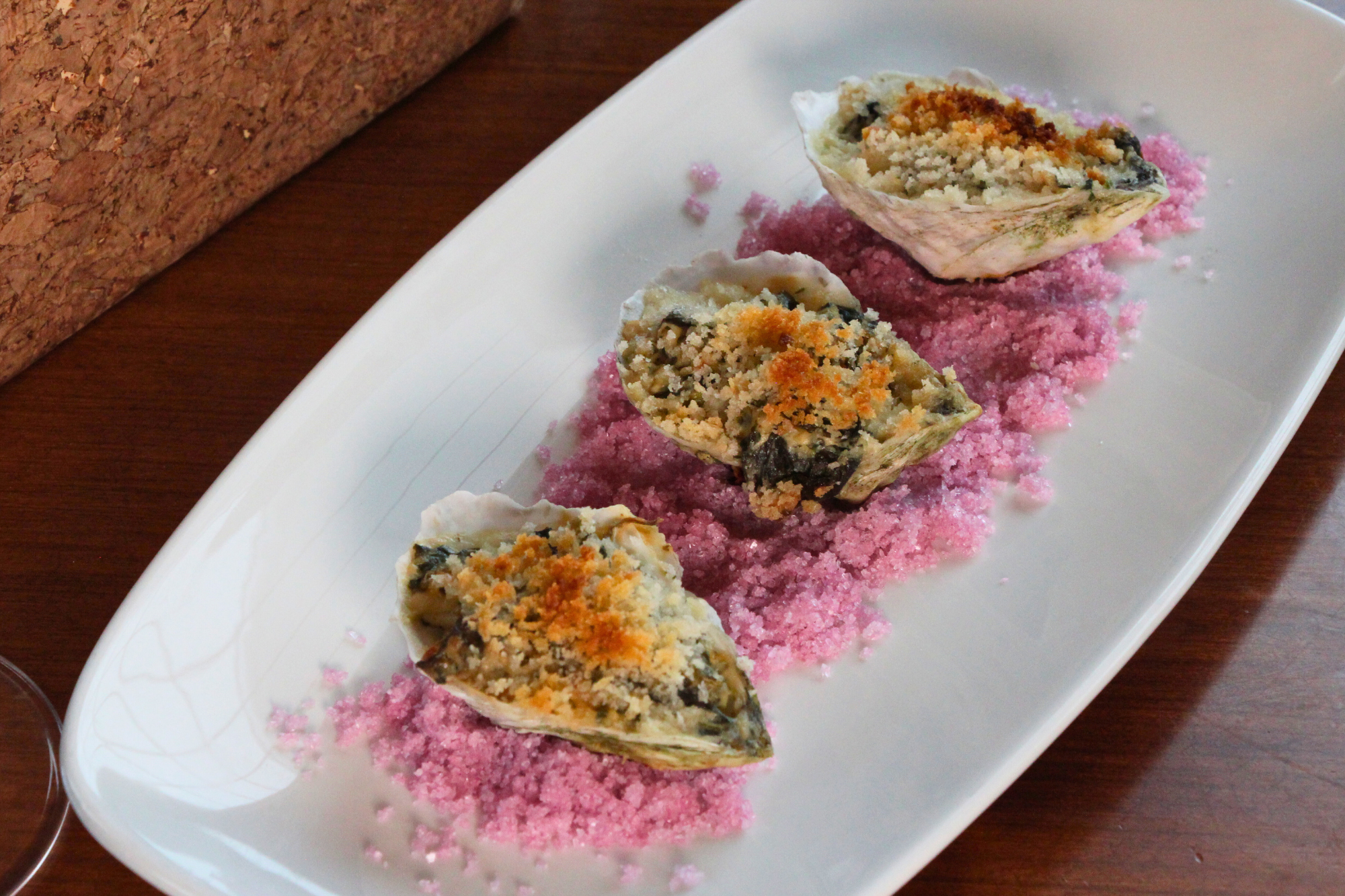 Oysters Rockefeller Americus restaurant labelle winery