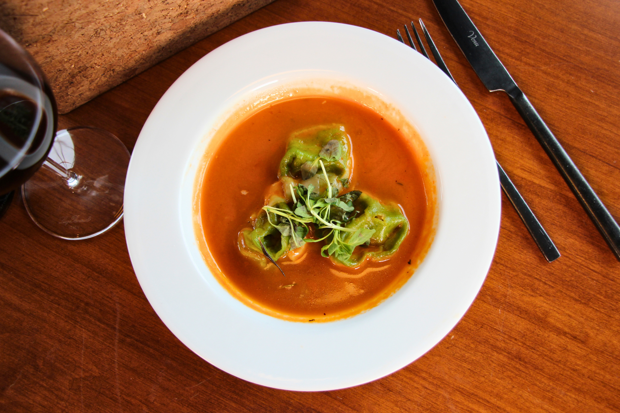 Spinach Tortellini americus reaturant labelle winery