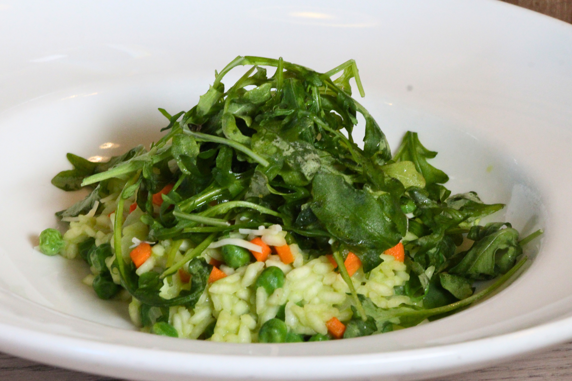 Spring Pea and Carrot Risotto the bistro labelle winery