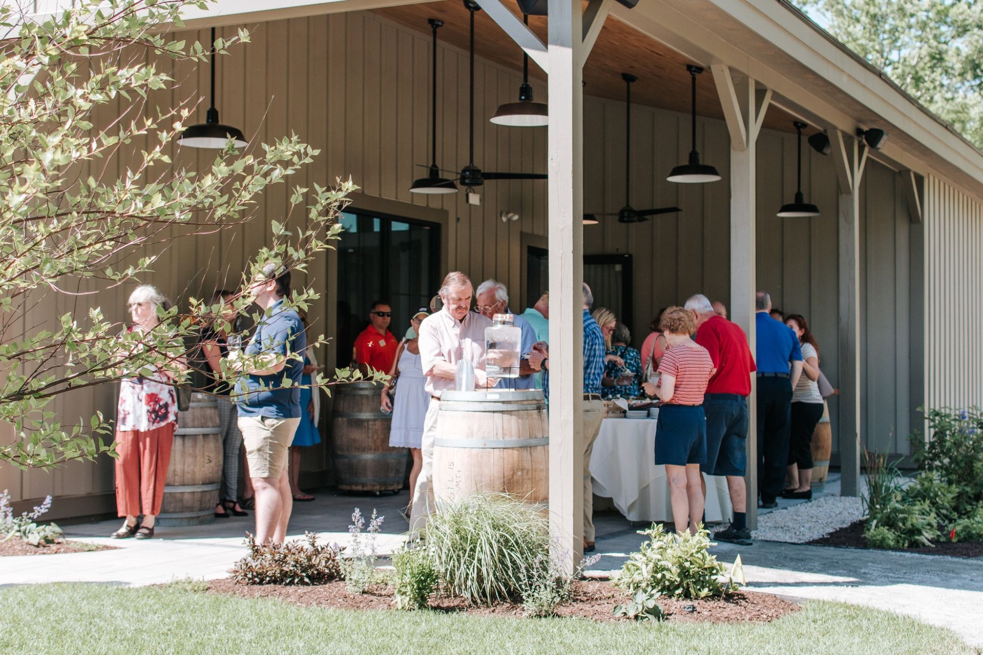 tasting room terrace labelle winery derry celebrate