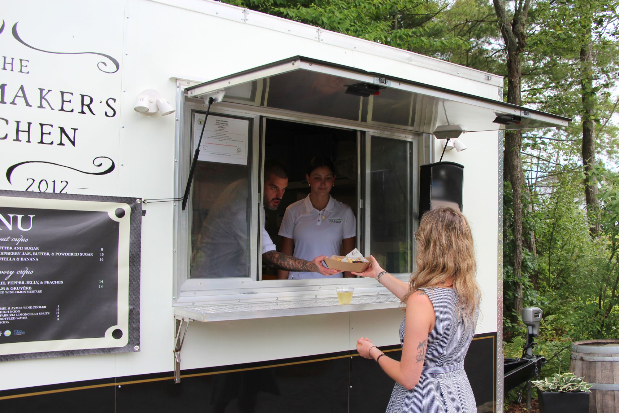 chefs at the winemakers kitchen food truck in derry new hampshire