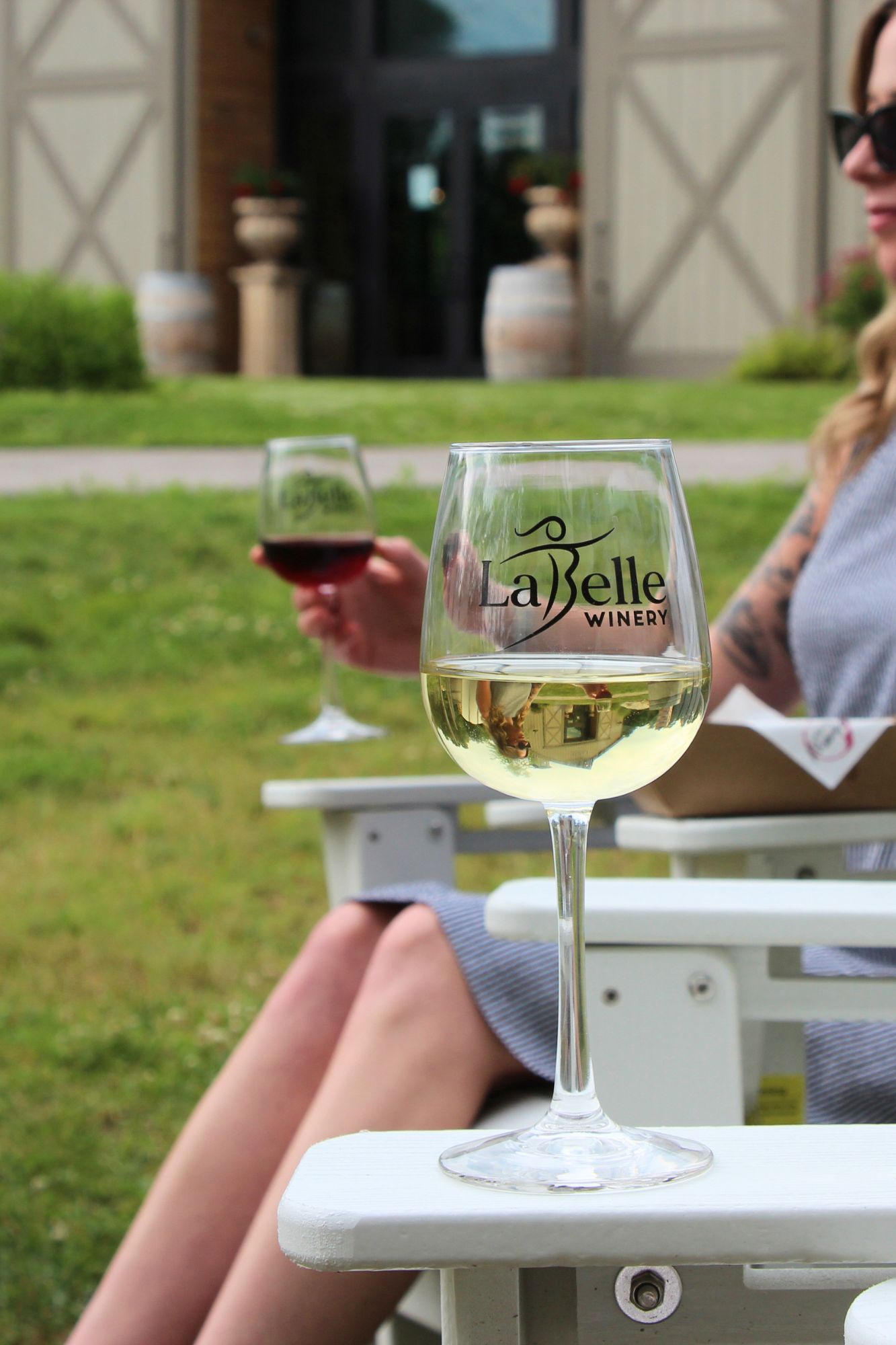 wine menu at labelle winery derry food truck