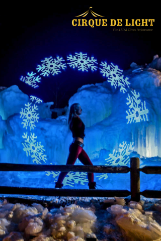 cirque de light led performer winter festival