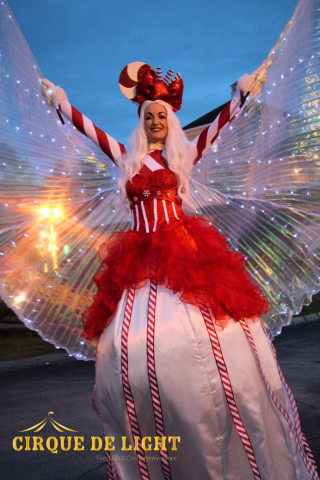 cirque le light labelle lights festival stilt walker 2