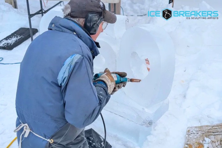 ice breakers ice carving demo labelle lights festivals