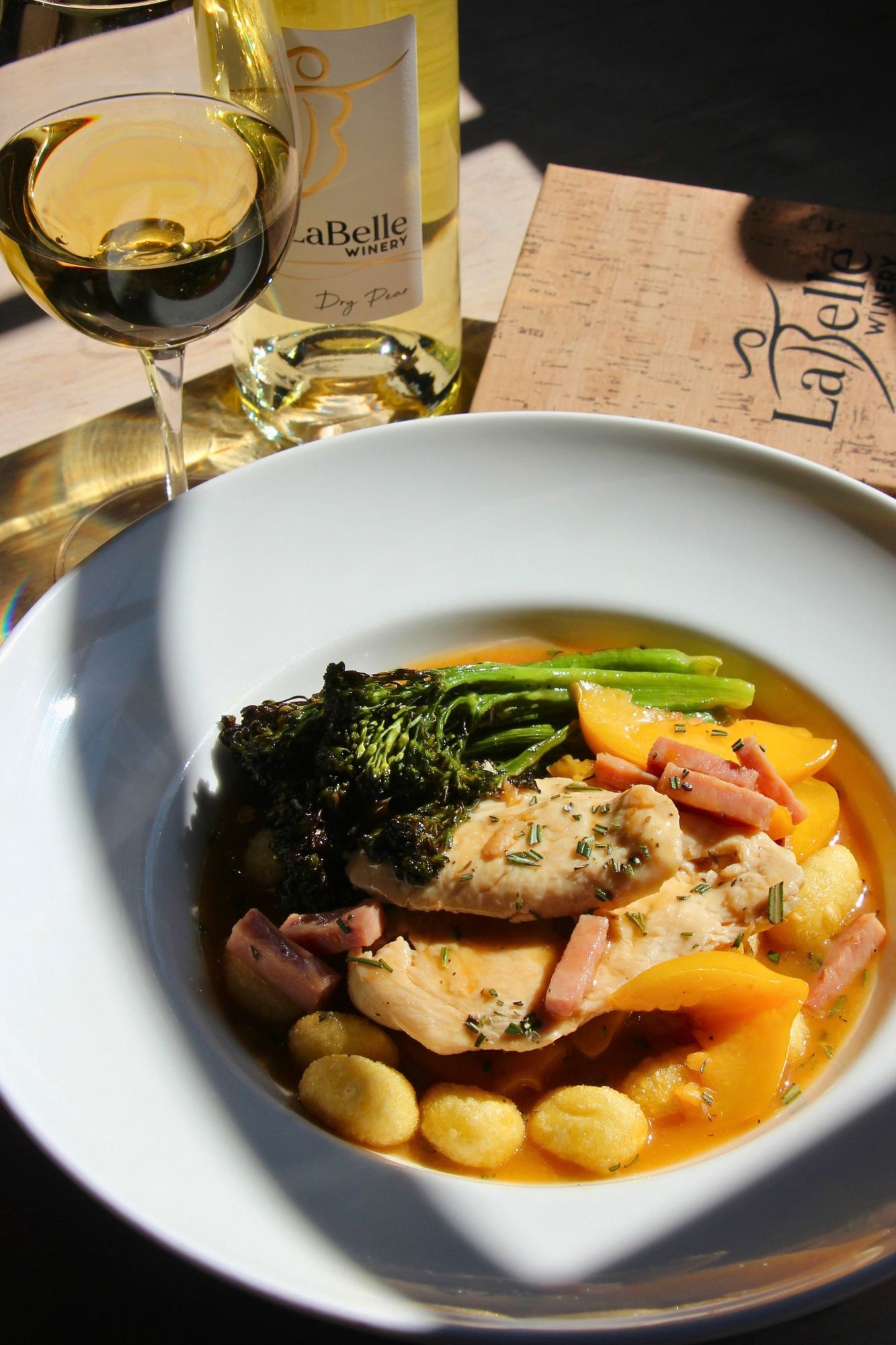 Caramel Apple Chicken & Gnocchi the bistro labelle winery fall menu 2026 (2)