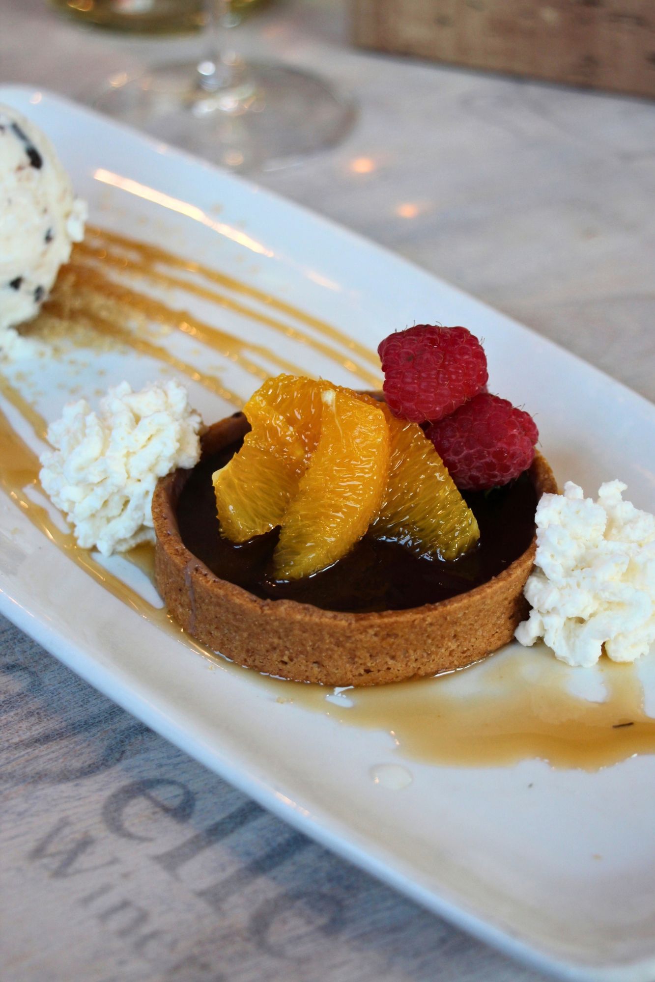 Chocolate Tart the bistro labelle winery fall menu 2026