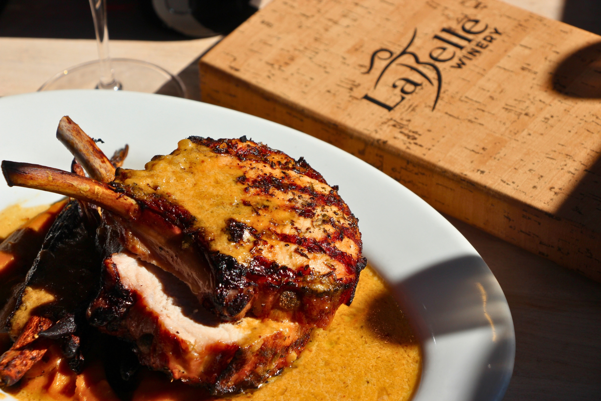 Grilled Pork Chop the bistro labelle winery fall menu 2026